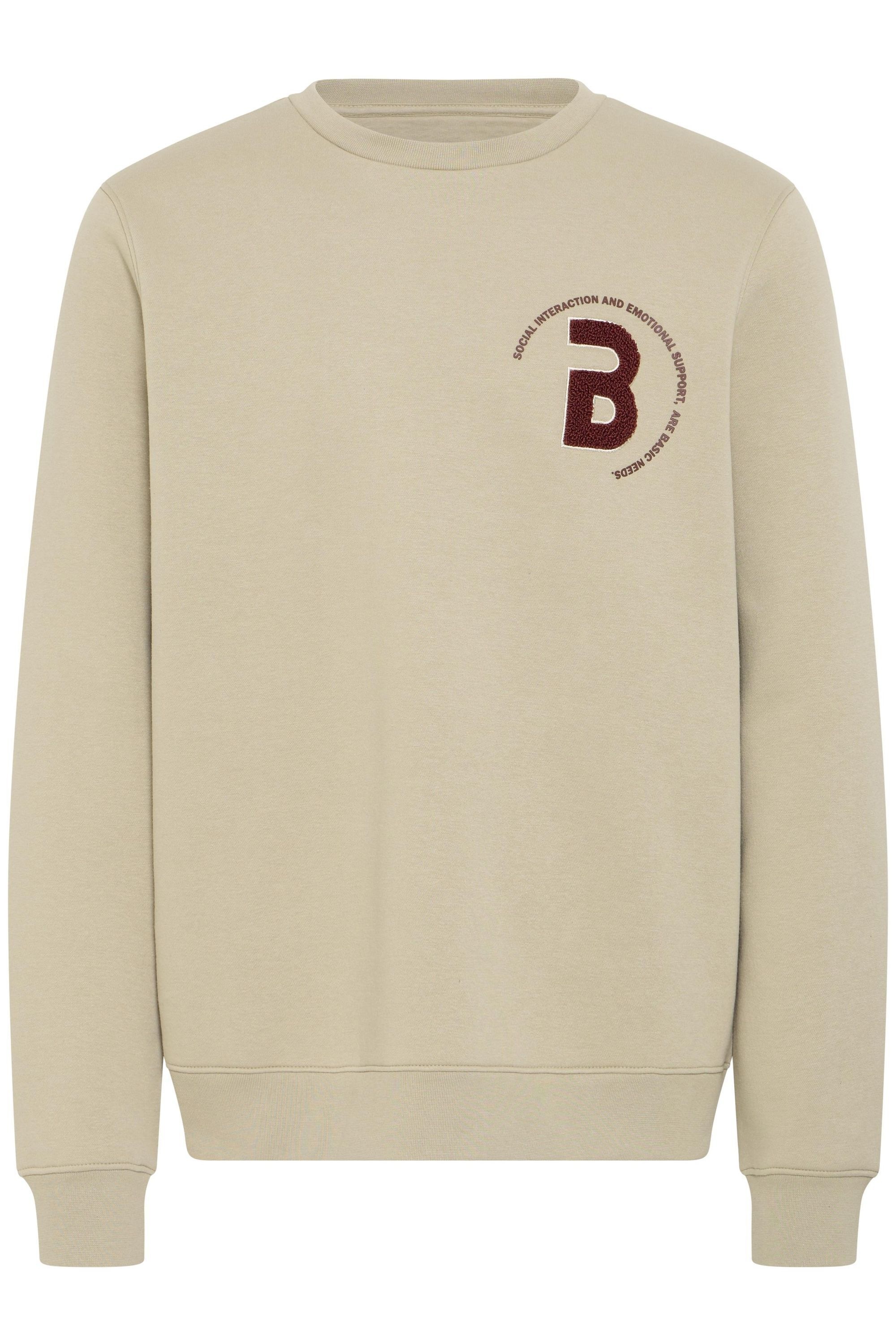 Blend Rundhalspullover "BHFLORIAN" Lässiger Sweatpullover mit Stickerei günstig online kaufen