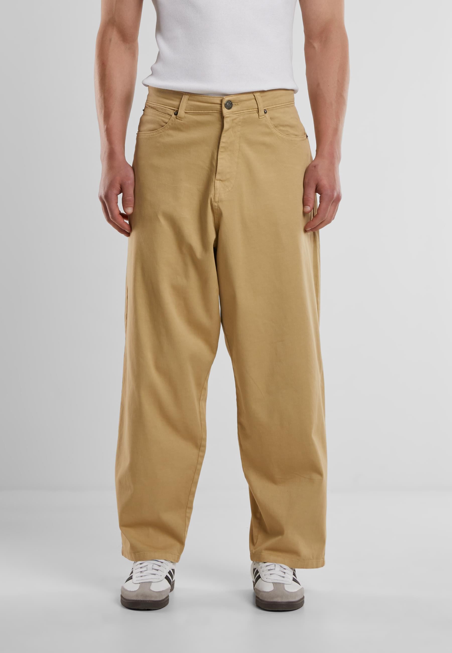 URBAN CLASSICS Stoffhose »Urban Classics Tapered Twill Baggy Pants«, (1 tlg.)