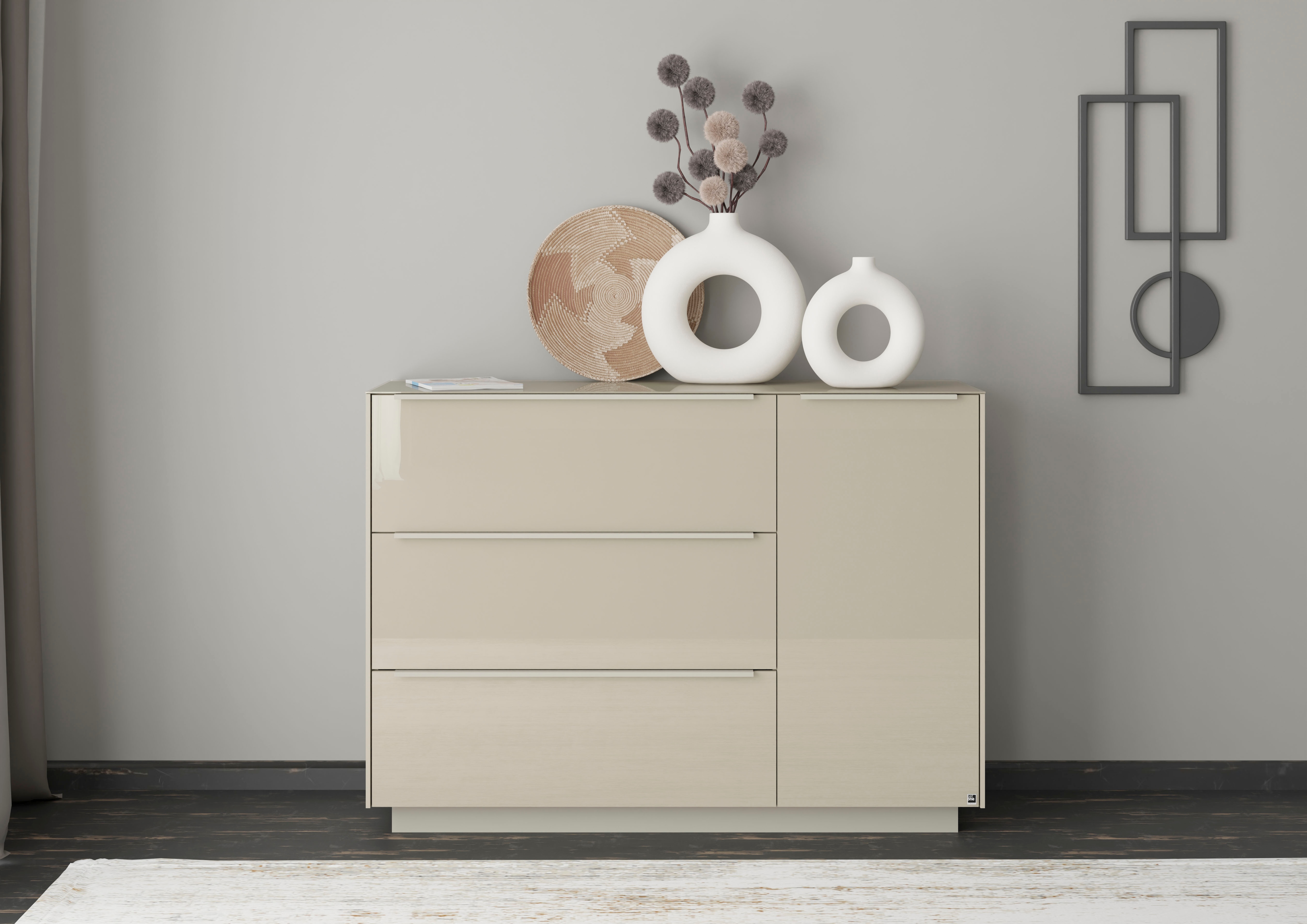 set one by Musterring Sideboard "Reno" 1 Stk. tlg. Mit Sockel in diversen Farben, 102 cm Höhe & Farbauswahl