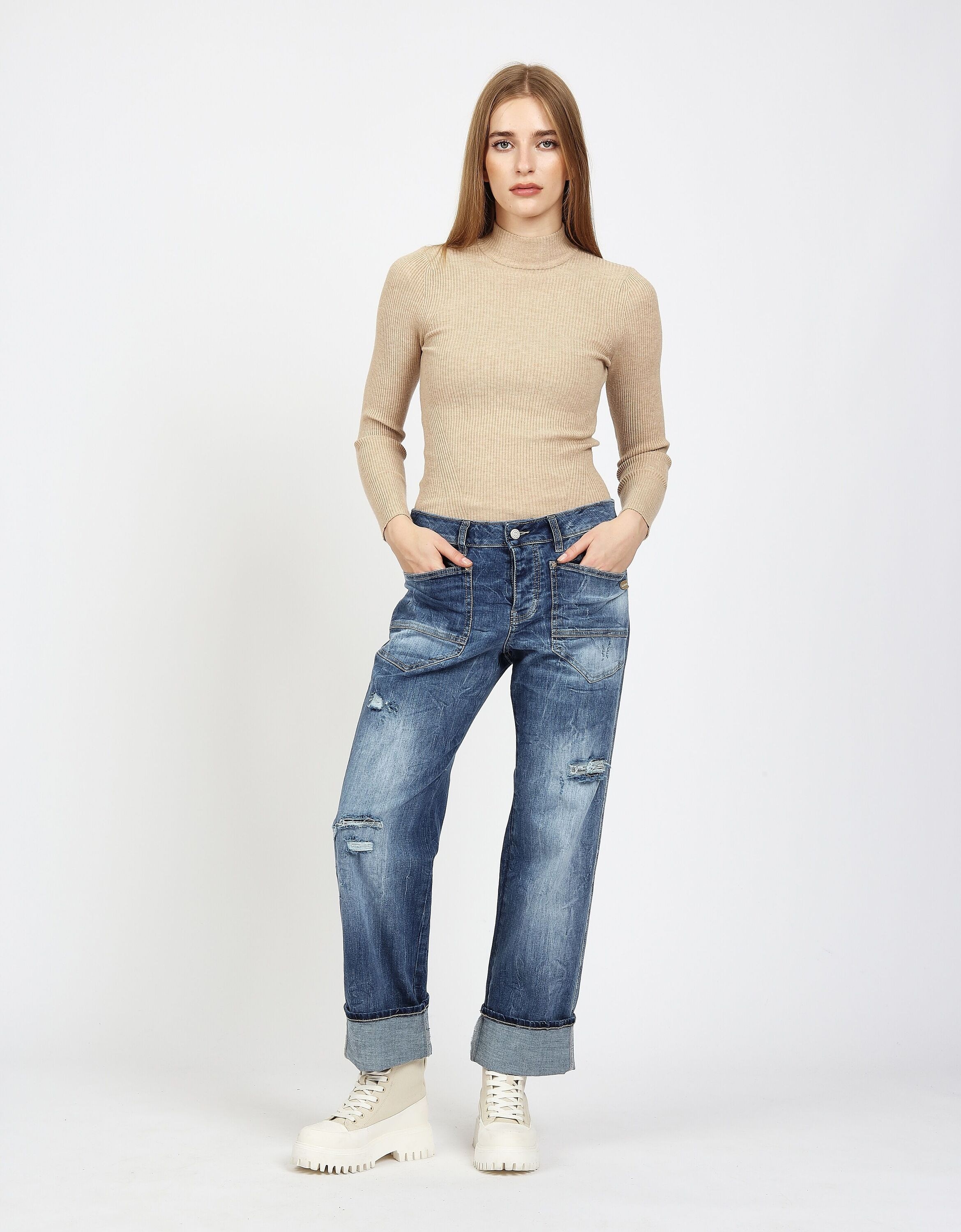 GANG 7/8-Jeans »94ROBERTA« mit aufgesetzten Taschen
