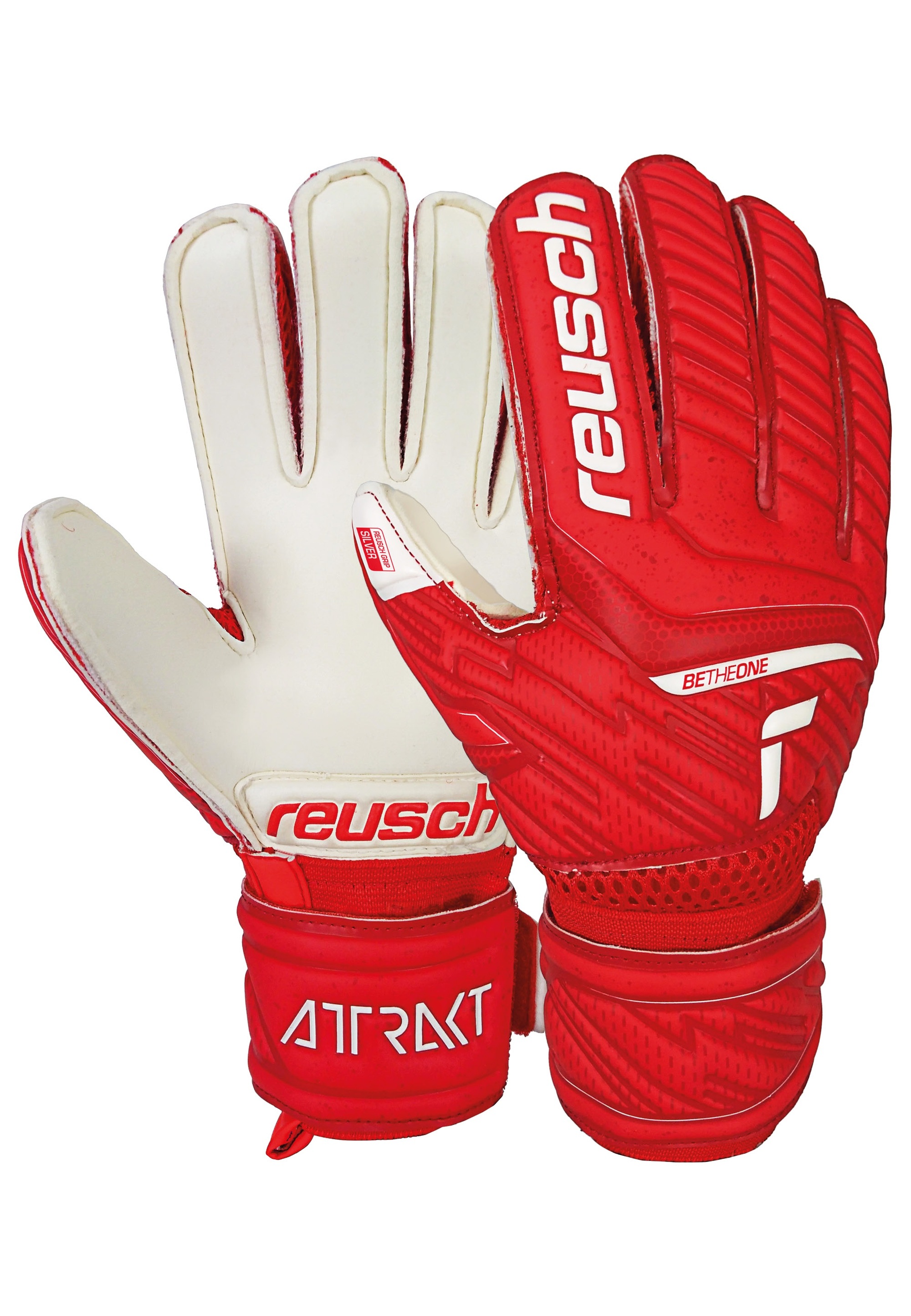 Reusch Torwarthandschuhe "Reusch Attrakt Silver Junior" mit gutem Grip günstig online kaufen