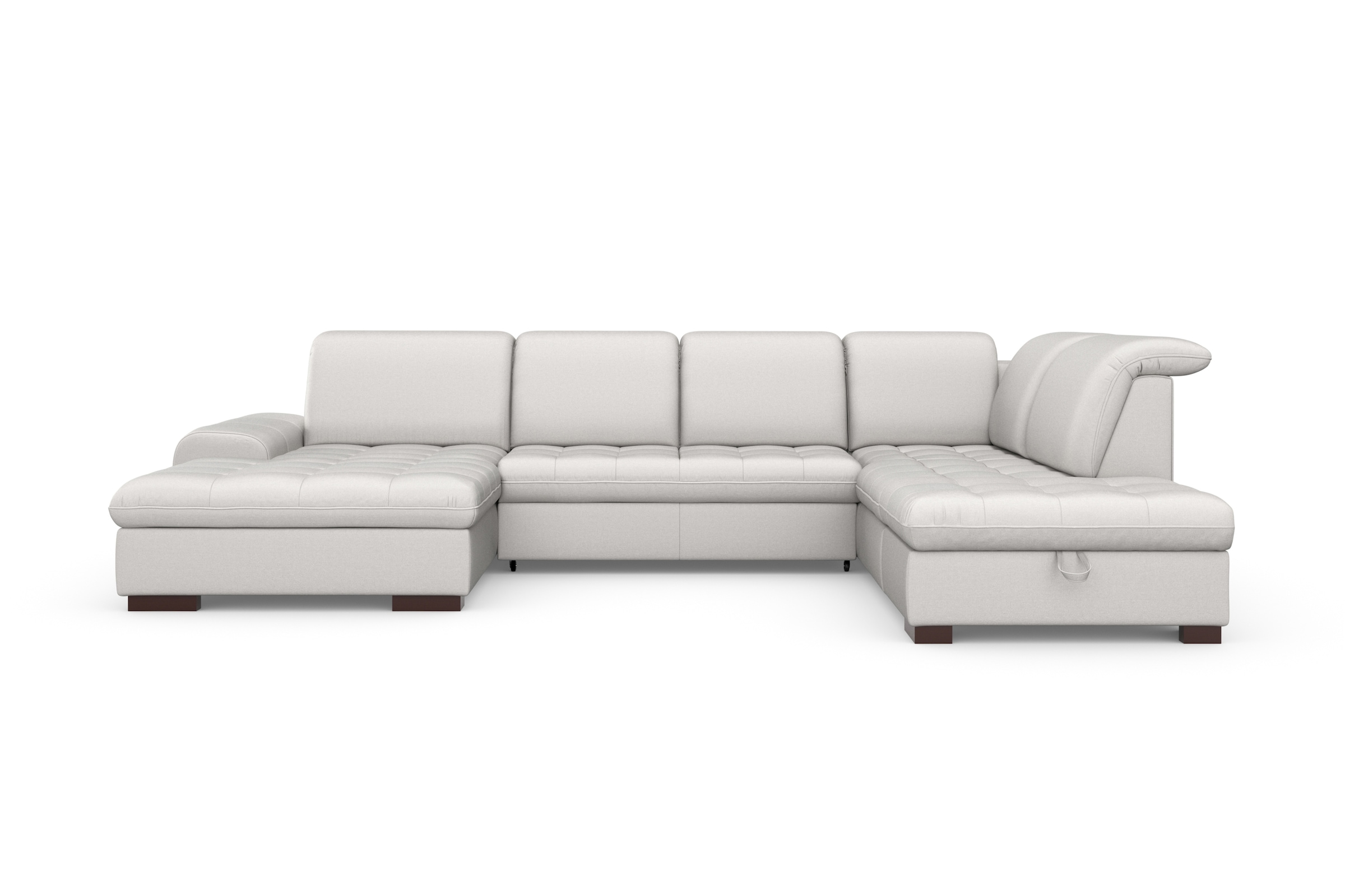 sit&more Wohnlandschaft »Luxor U-Form«, wahlweise mit Bettfunktion, Bettkasten und Kopfteilverstellung