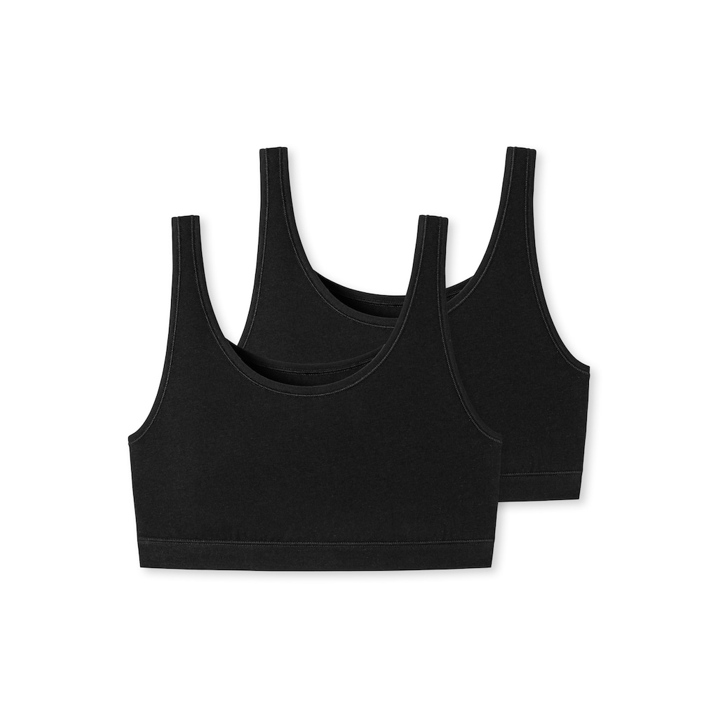 Schiesser Bustier »"95/5"«, (2er Pack), ohne Cups, elastisches Unterbrustband für sanften Halt