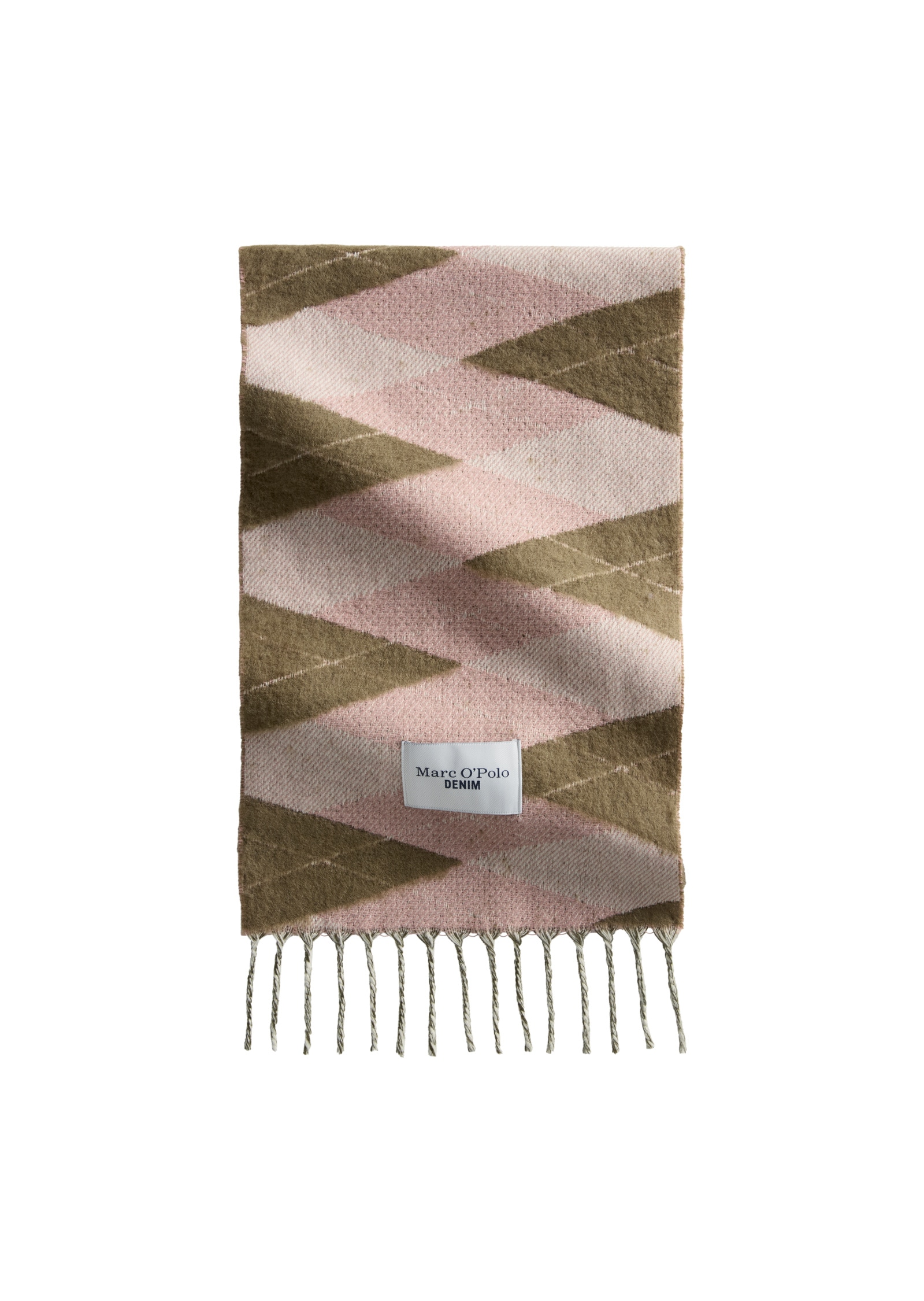 Marc OPolo DENIM Wollschal "mit Argyle-Muster" günstig online kaufen