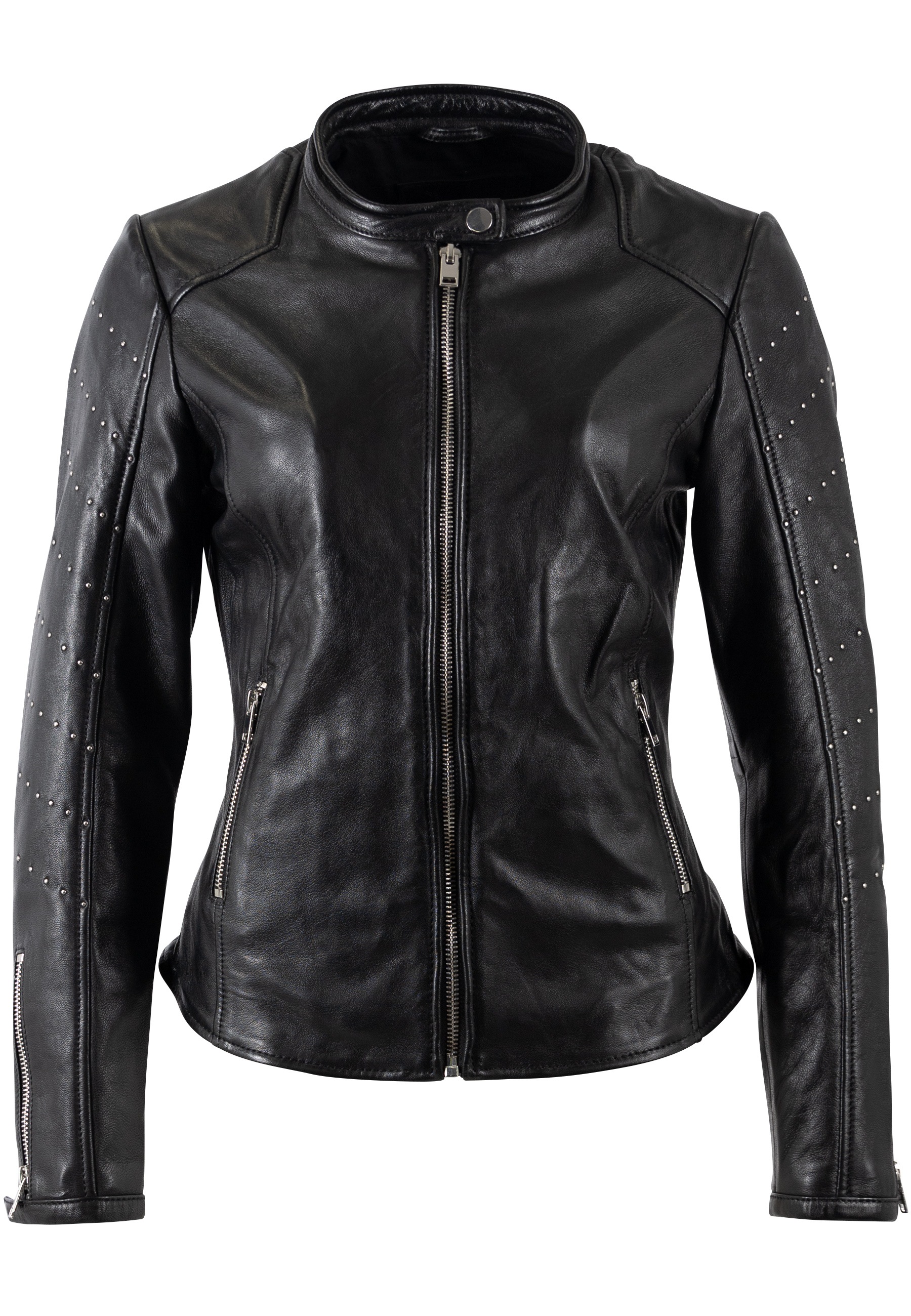 Mauritius Lederjacke "MWClee" Bikerjacke mit Nietenbesatz, Slim Fit günstig online kaufen
