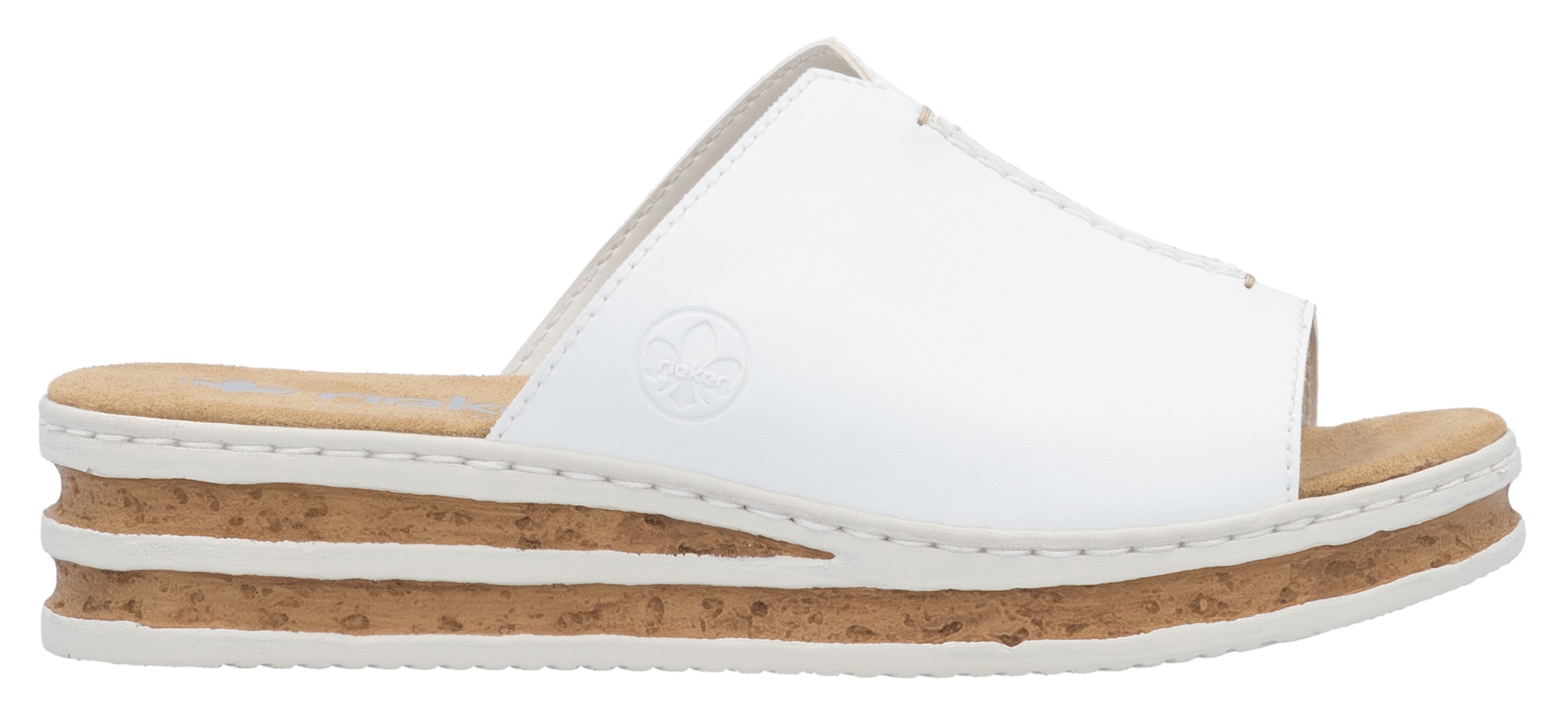 Rieker Keilpantolette, Sommerschuh, Hausschuh, Keilabsatz, zum Schlupfen
