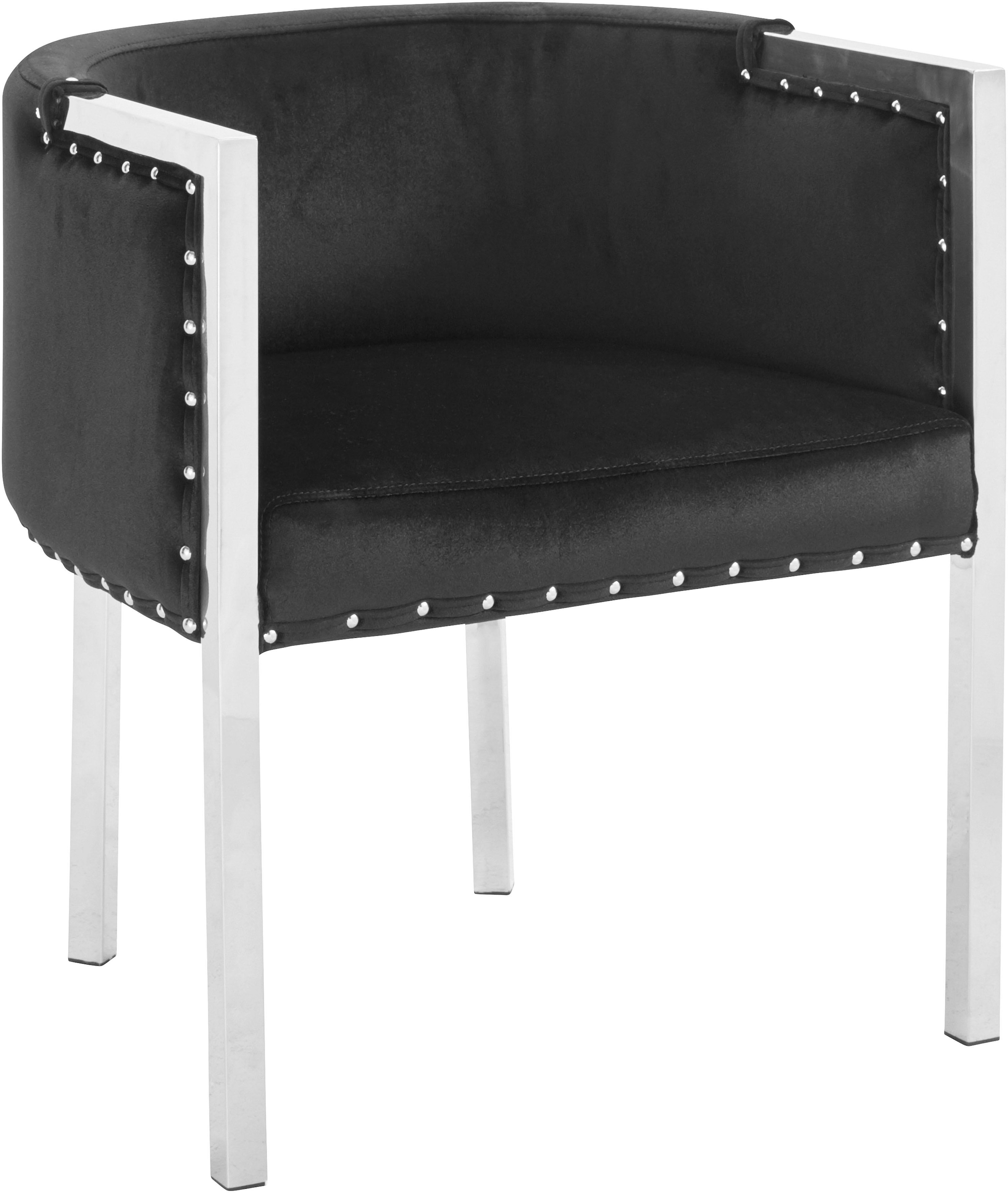 Leonique Stuhl "Aspen" () Stuhl "Aspen", Polsterstuhl, Ziernägel, verchromt günstig online kaufen