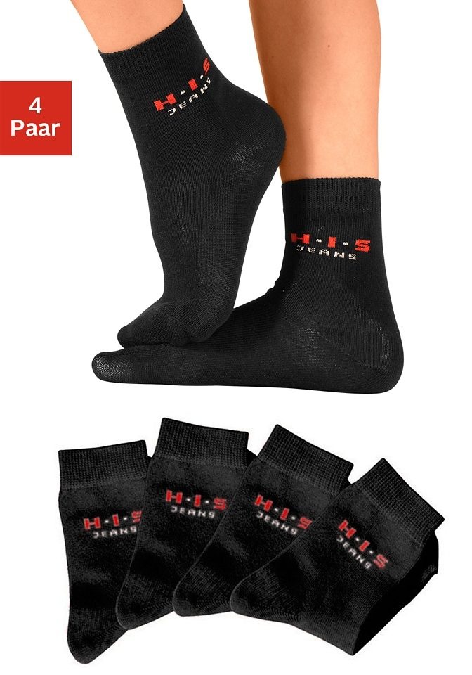 | Paar), Logo online Basicsocken, mit kontrasfarbenem H.I.S BAUR bestellen (4