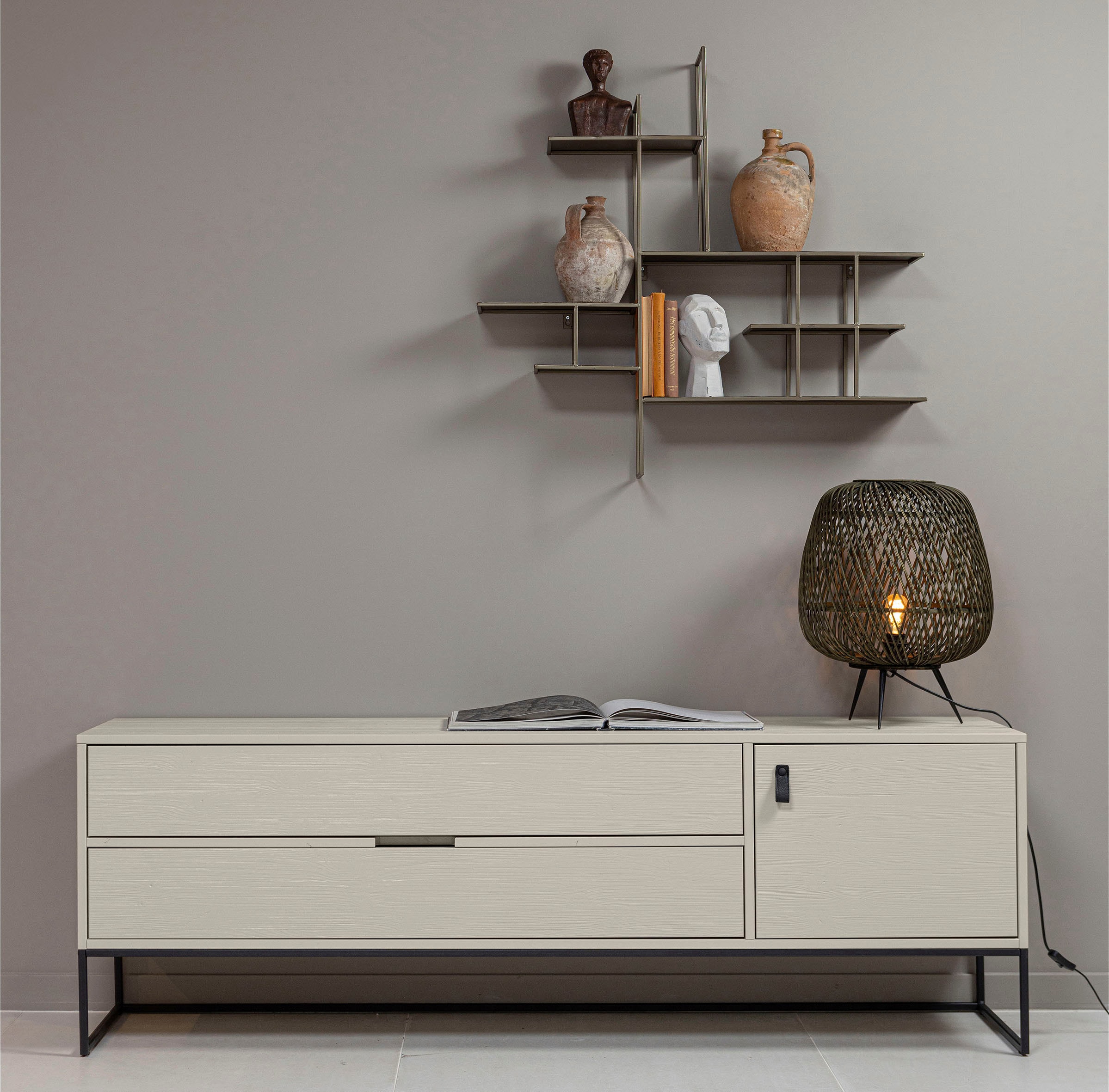 WOOOD Sideboard "Silas, TV-Kommode, Breite 180 cm, Höhe 60,5 cm", Kommode, günstig online kaufen