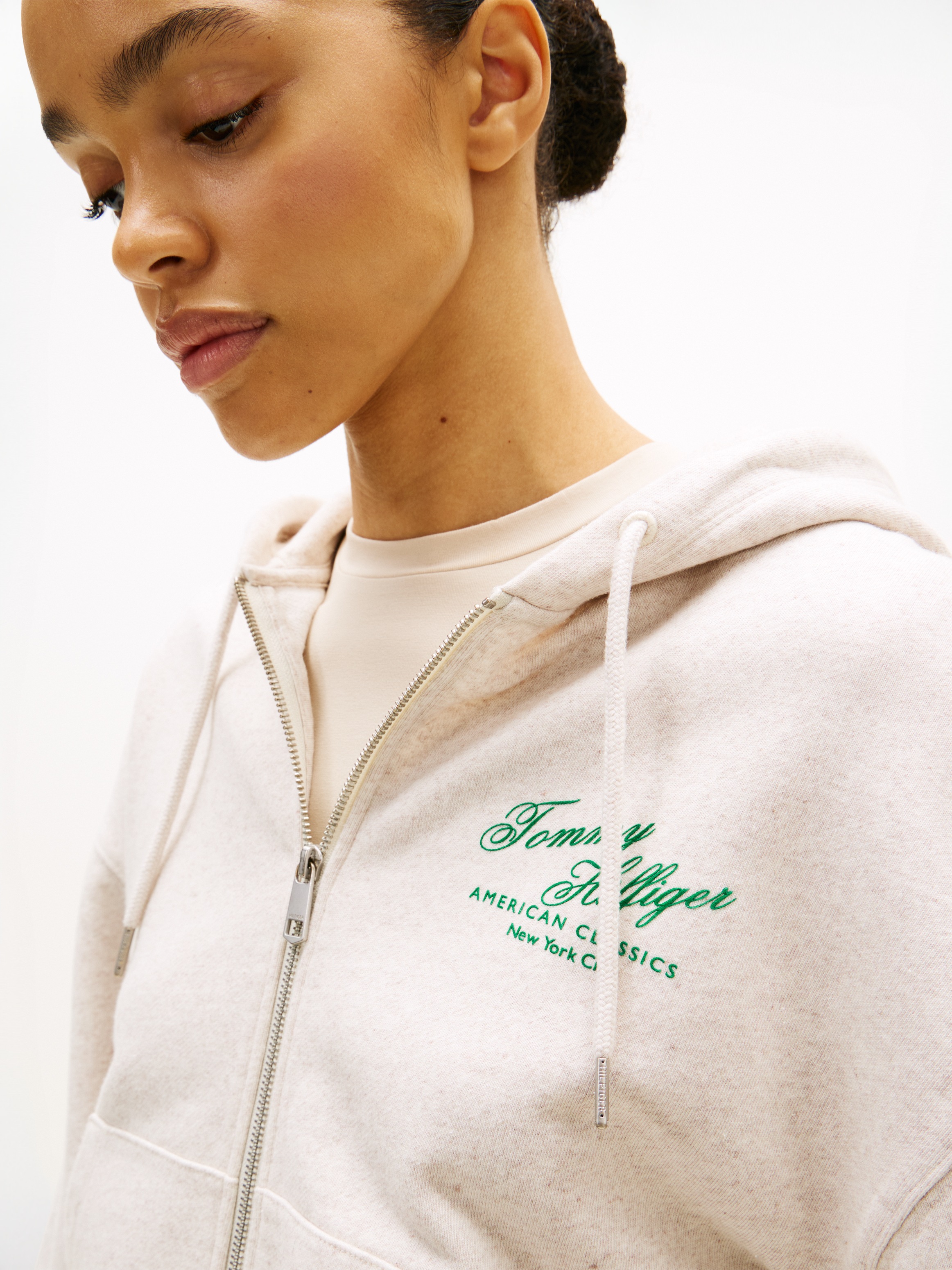 Tommy Hilfiger Kapuzensweatjacke "MDRN SCRIPT ZIP TERRY HOODIE" mit Print a günstig online kaufen