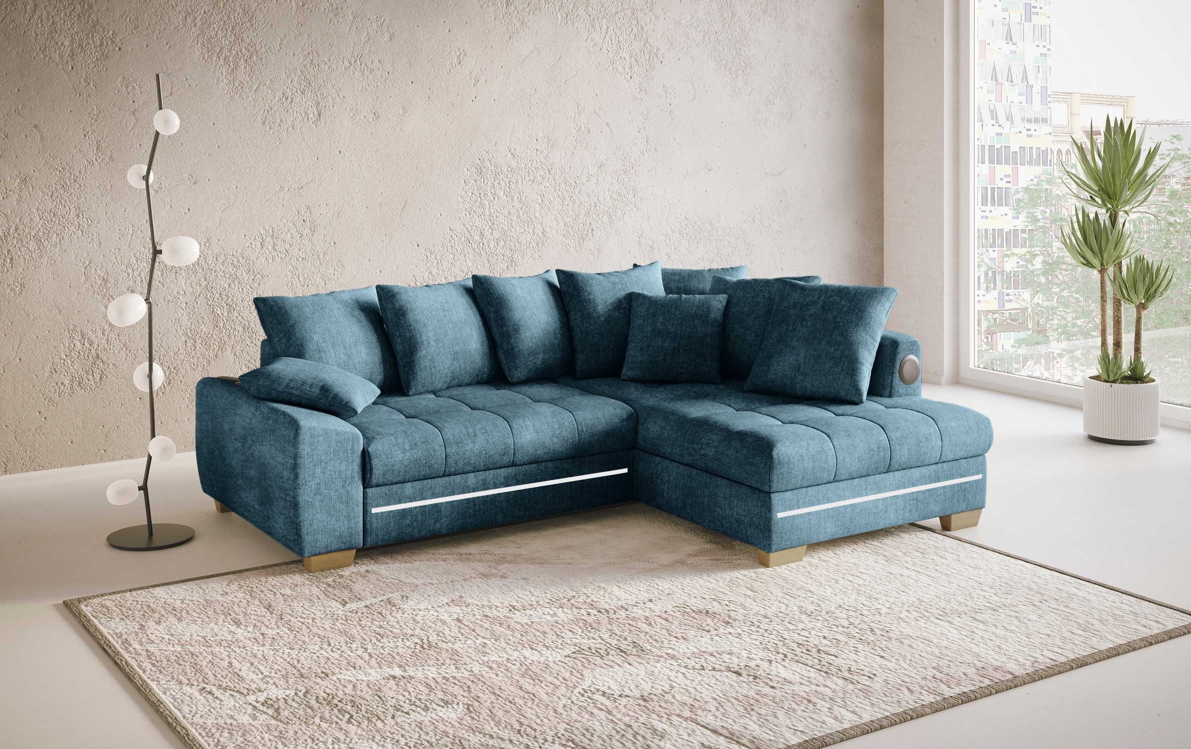 Mr. Couch Ecksofa "Nikita II, L-Form", RGB-LED, Bluetooth-Soundsystem, wahl günstig online kaufen