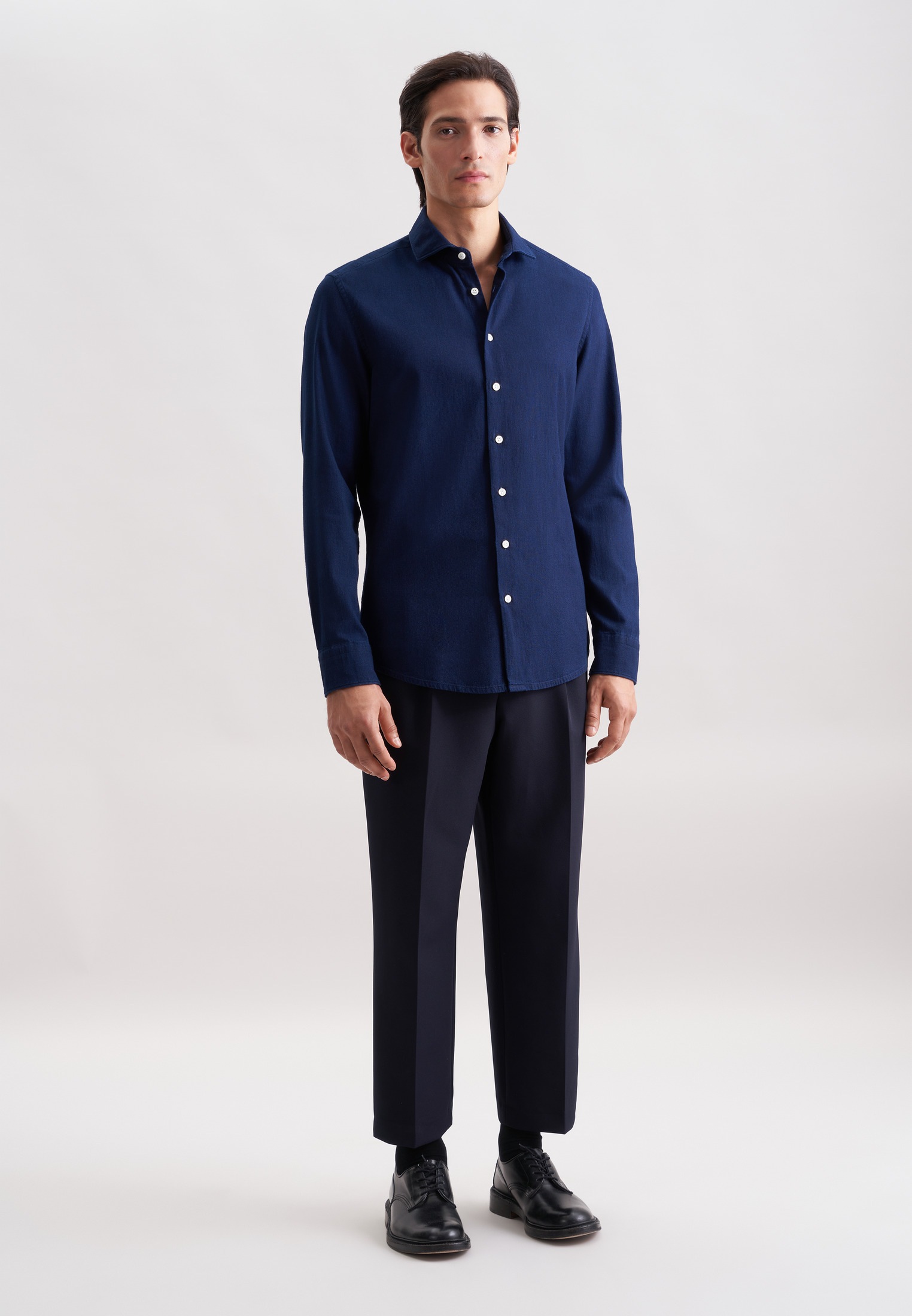 seidensticker Businesshemd Slim 1/1 Kentkragen Struktur