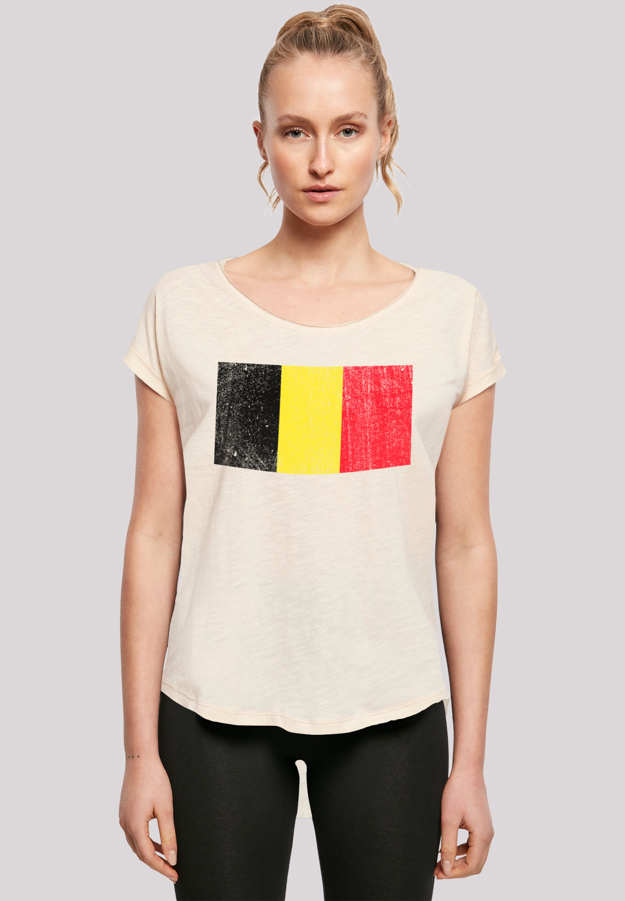 F4NT4STIC Marškinėliai »Belgium Belgien Flagge« ...