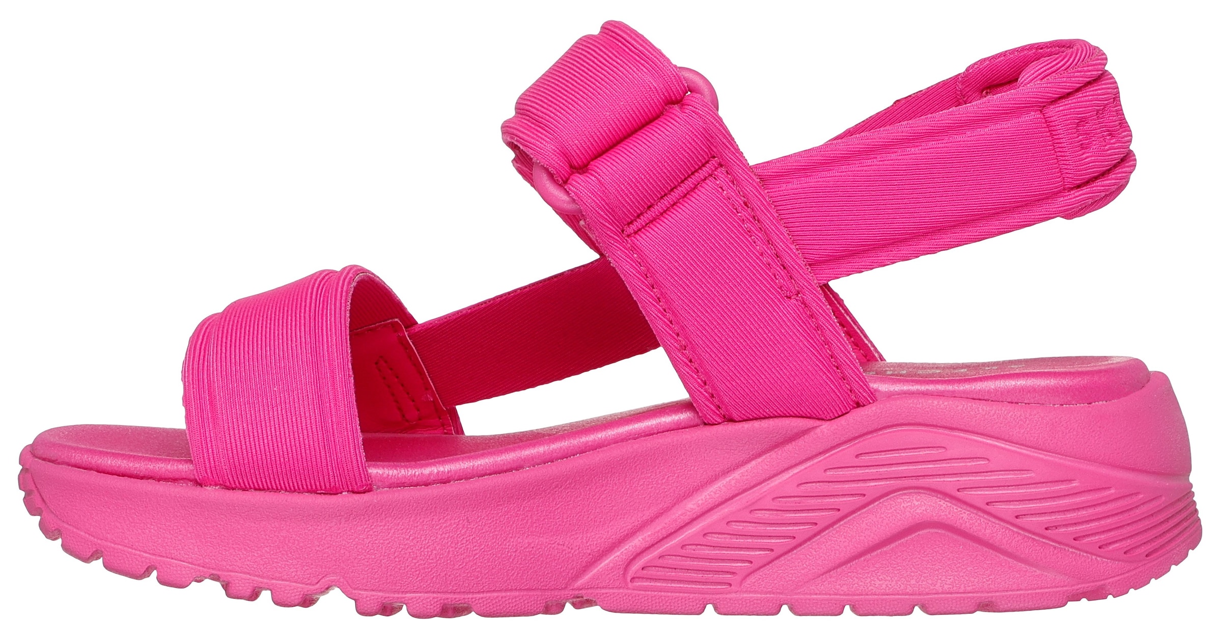Skechers Sandale »UNO LITE SANDAL«, leichte Sandale mit Klettverschluss, Größenschablone zum Download