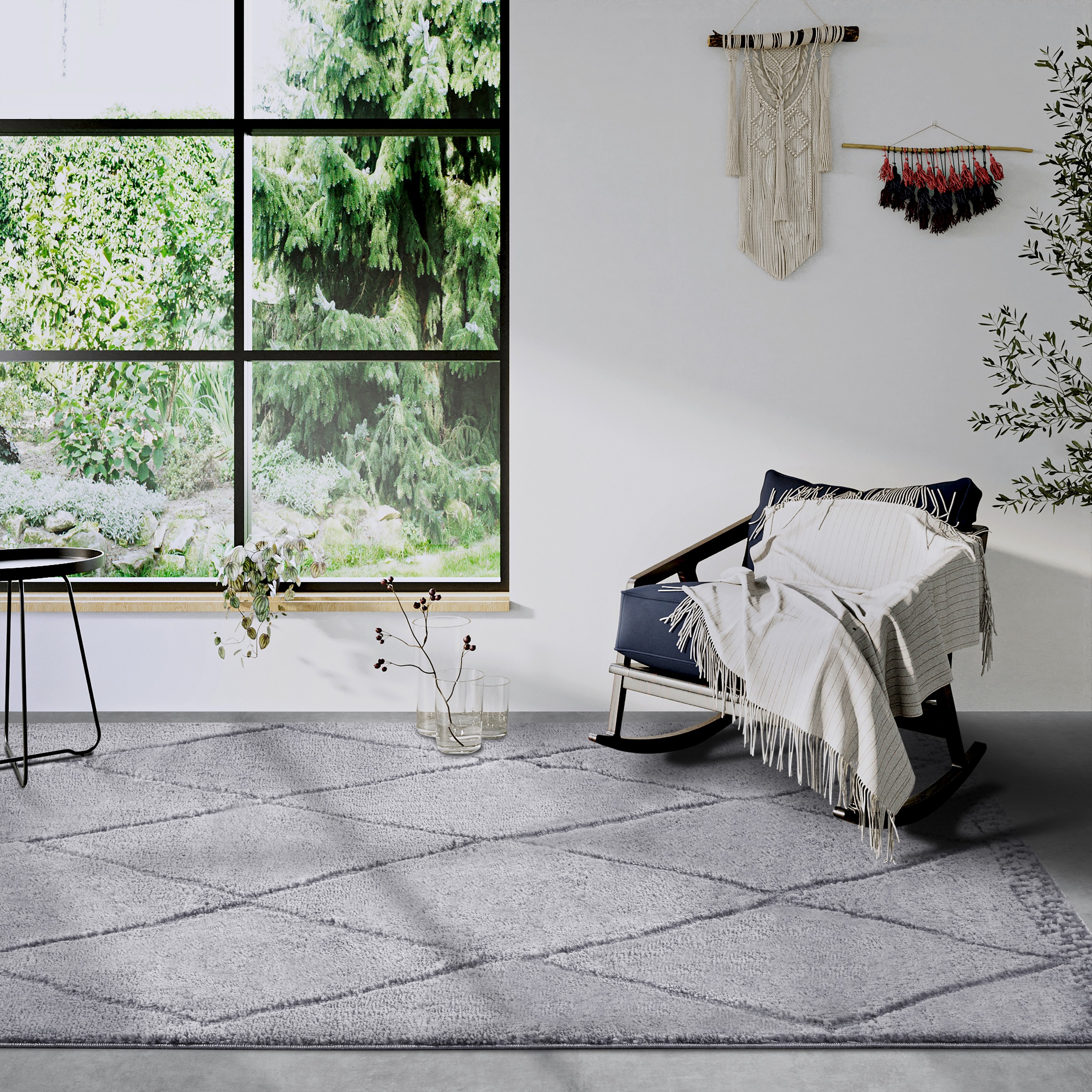 ELLE DECORATION Designteppich »Perrotin«, rechteckig, 18 mm Höhe, Läufer, Shaggy, flauschig, weich, Langflor, modern, Hoch Tief Effekt