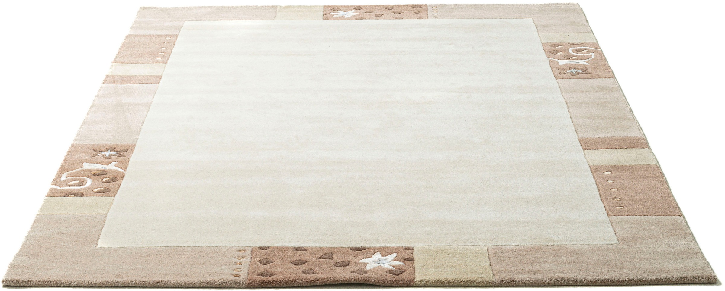 THEKO Royal Ganges Wool Rug Beige 340x240cm 3