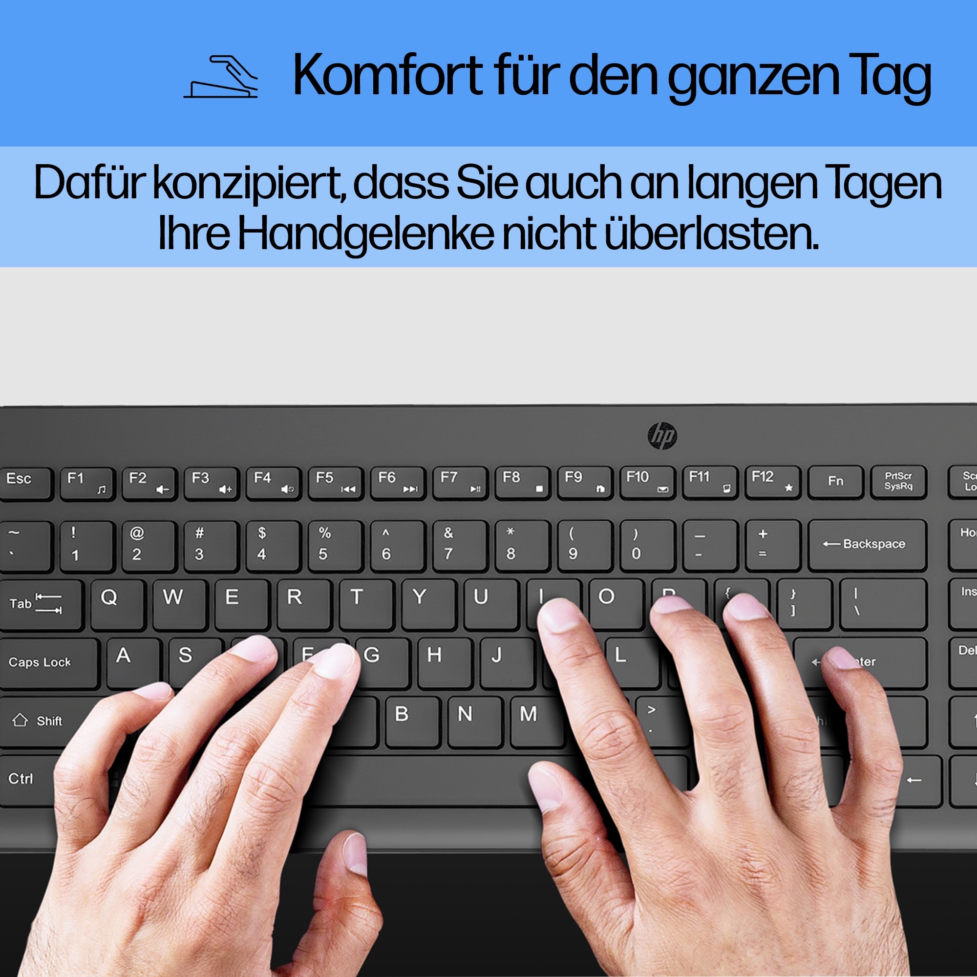 HP PC-Tastatur »150« (Fn-Tasten | Multimedia-Tasten | Ziffernblock)