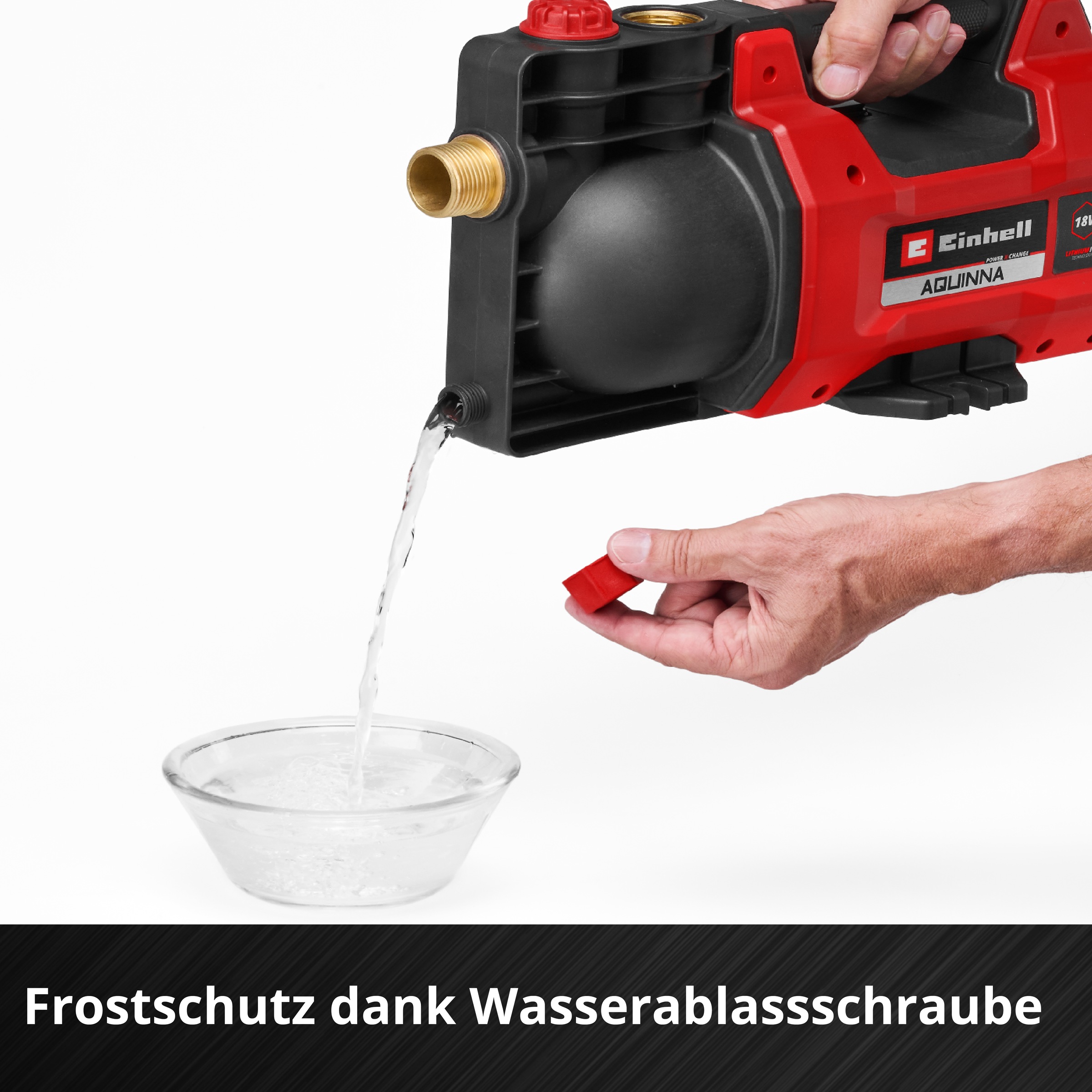Einhell Akku-Gartenpumpe »AQUINNA 18/28« mit Leistungsstufenschalter und Überlastschutz