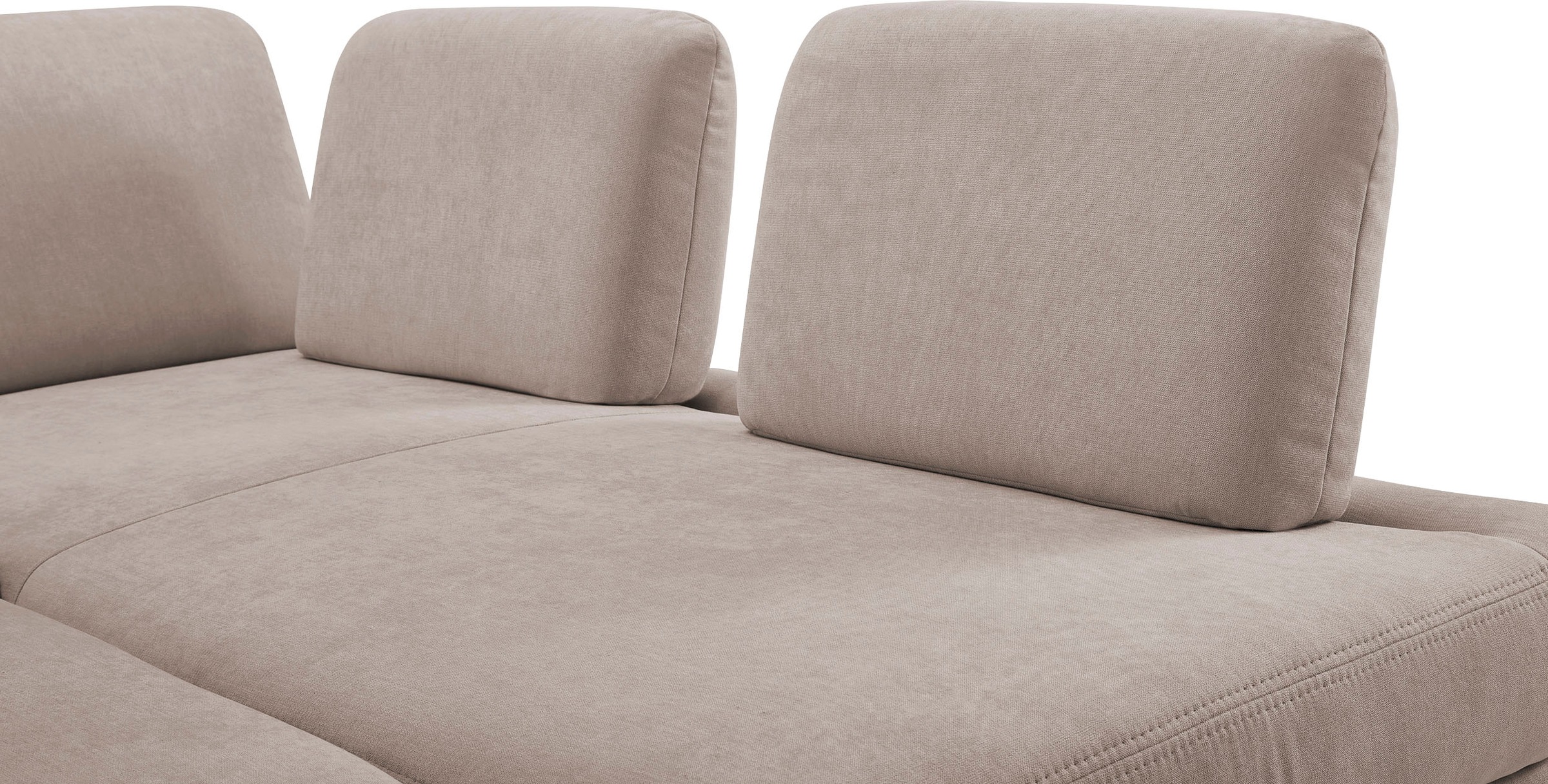 CALIZZA INTERIORS Ecksofa »Jade L-Form«, Kopfteilverstellung und Sitztiefenverstellung, wahlweise Bettfunktion