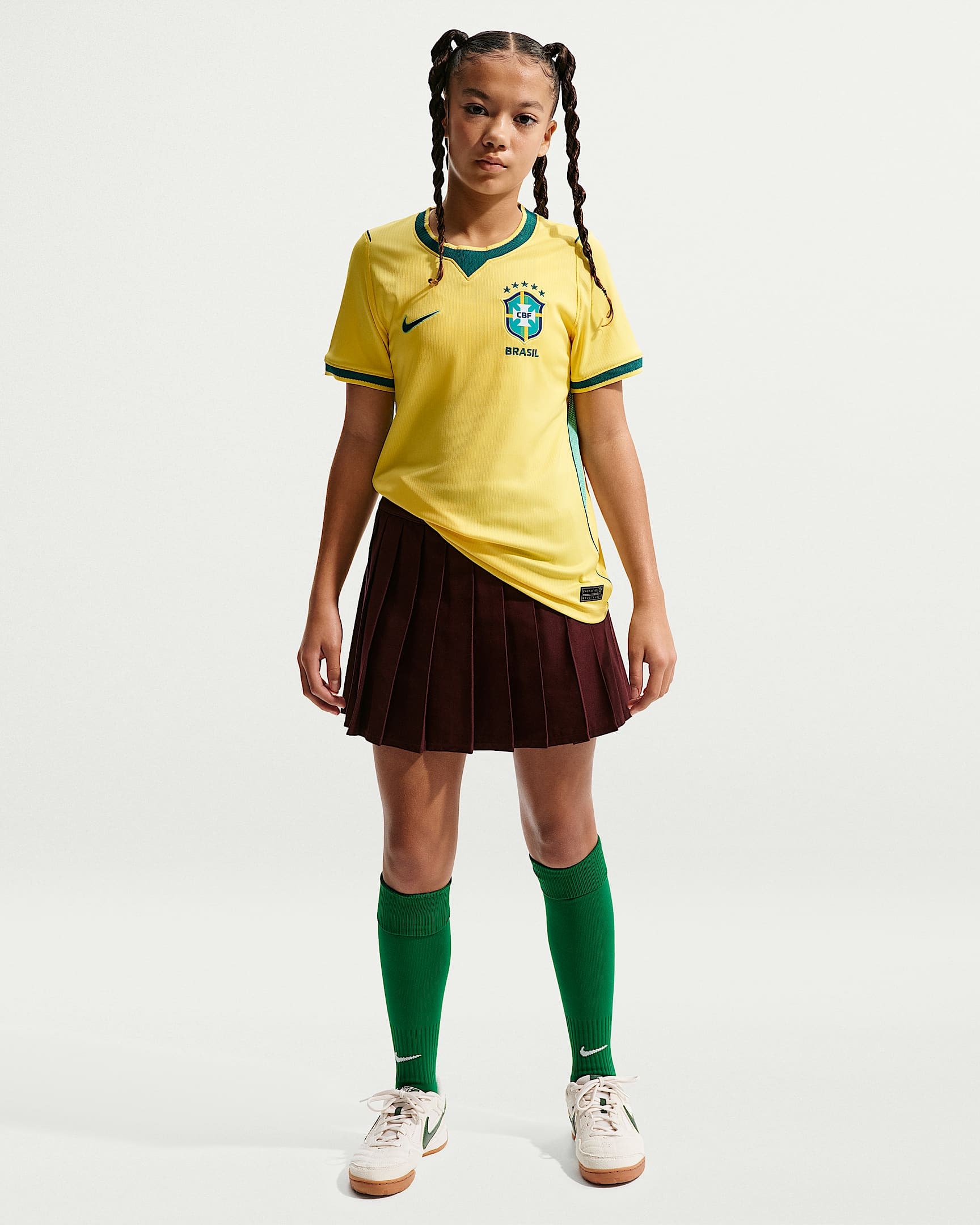 Nike Fußballtrikot »Brasilien 2026 Heimtrikot – Stadion‑Replika für Kinder« mit Dri-FIT Technologie, leichtes Material