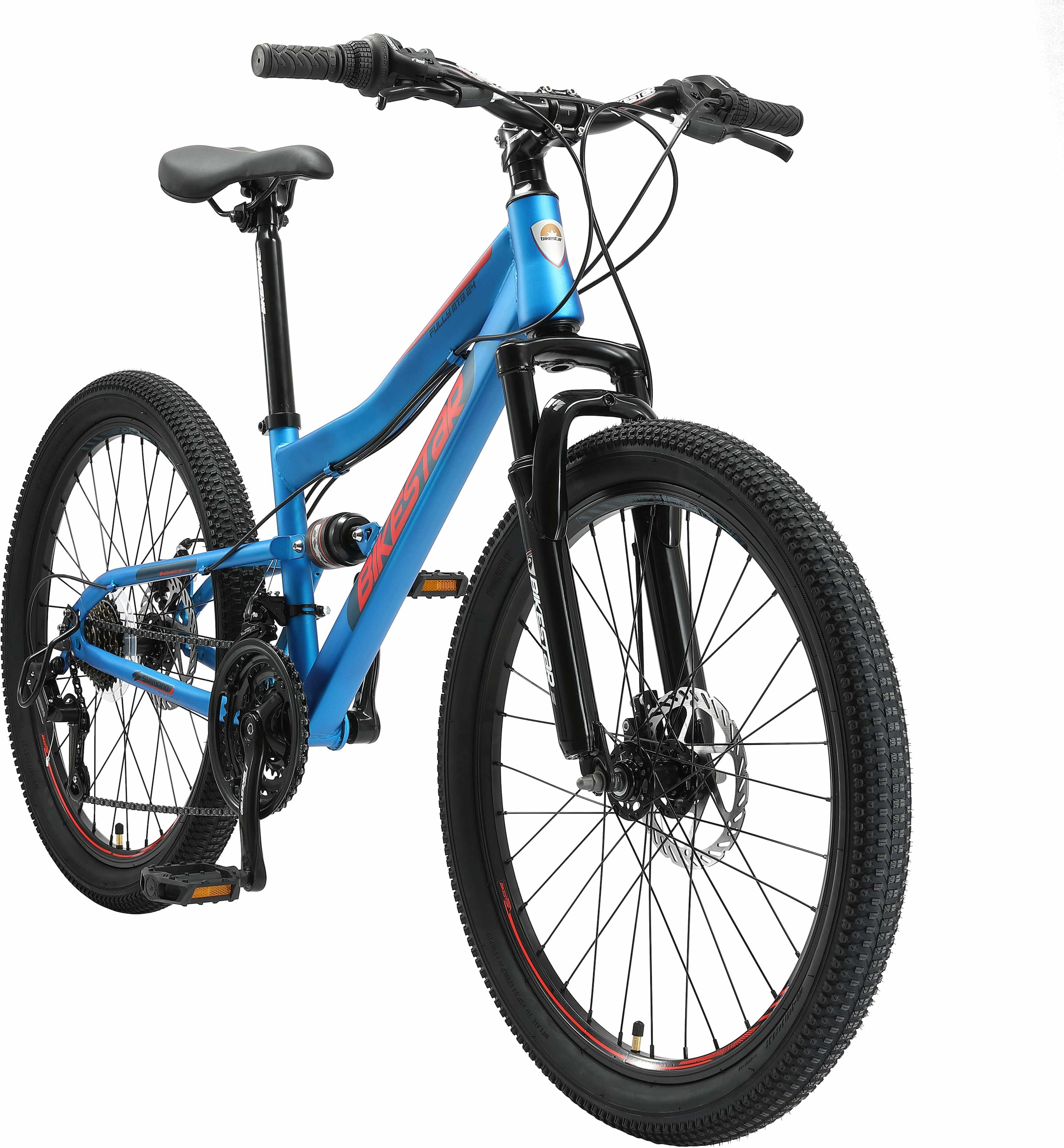 Bikestar Jugendfahrrad, 21 Gang, Shimano, RD-TY21 Schaltwerk, Kettenschaltung
