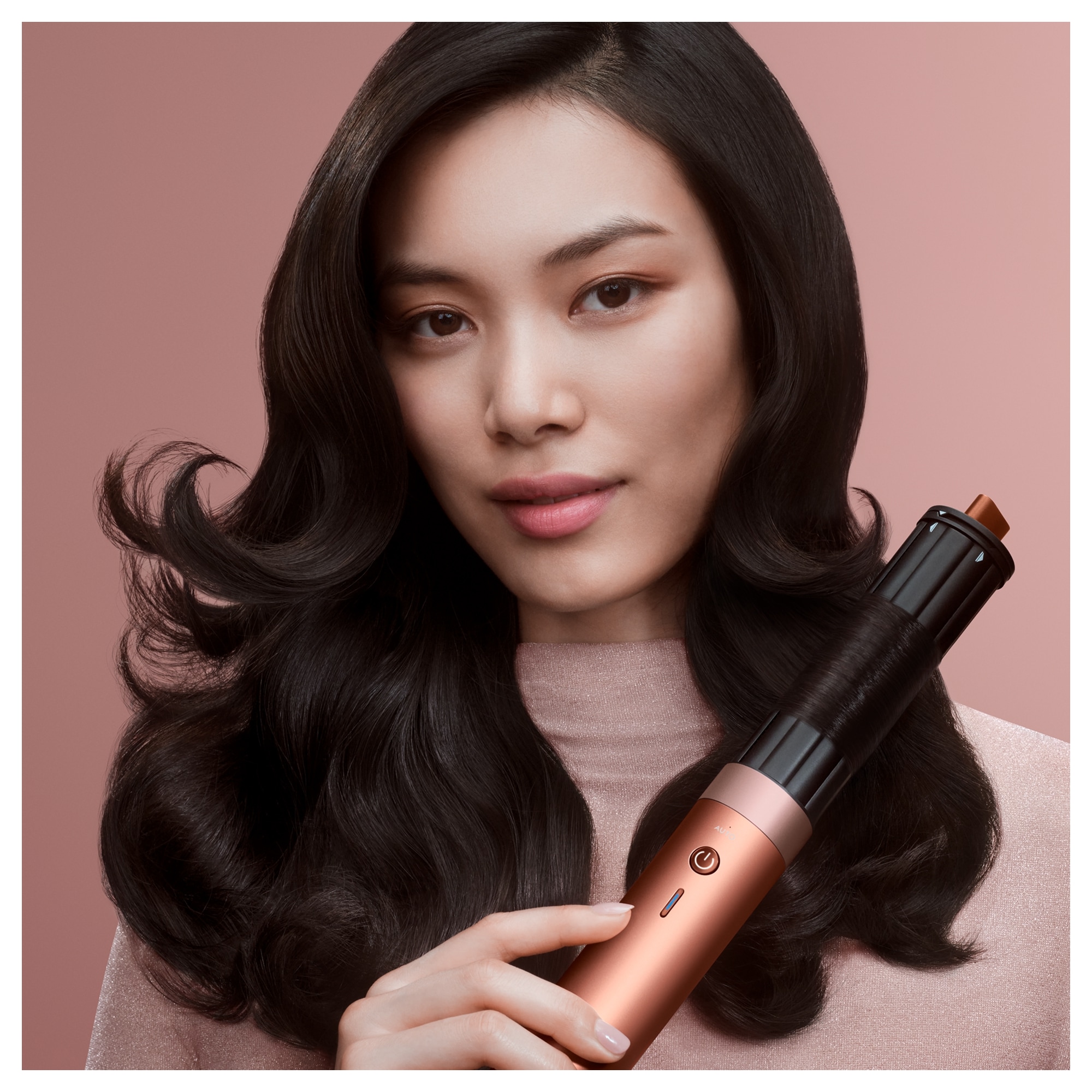 DYSON Multihaarstyler »Airwrap Co-anda2x™ Multi-Haarstyler & –trockner Straight + Wavy« 6 Aufsätze Limitierte Geschenkedition "Amber Silk" inkl. Entwirrkamm