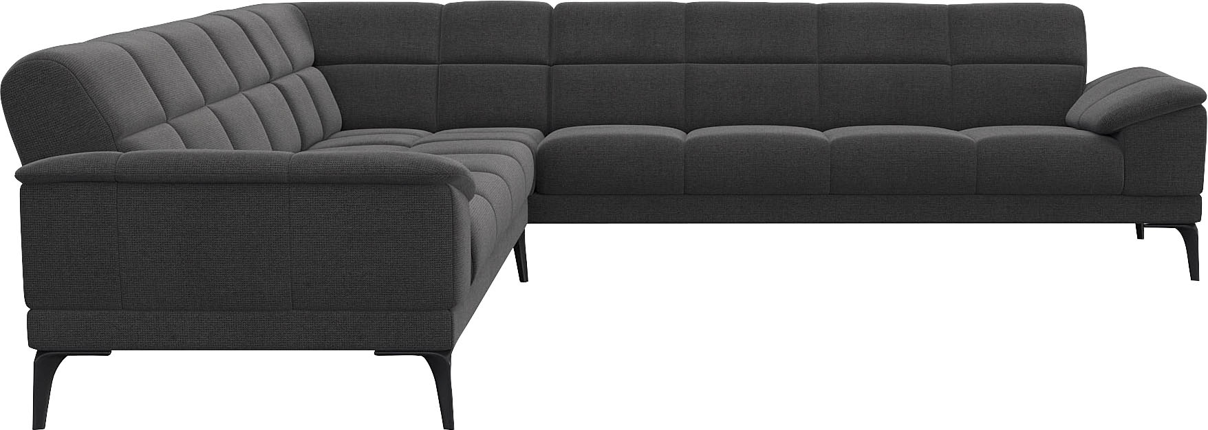 FLEXLUX Ecksofa "Viale L-Form, mit attraktiver und aktueller Rückensteppung günstig online kaufen