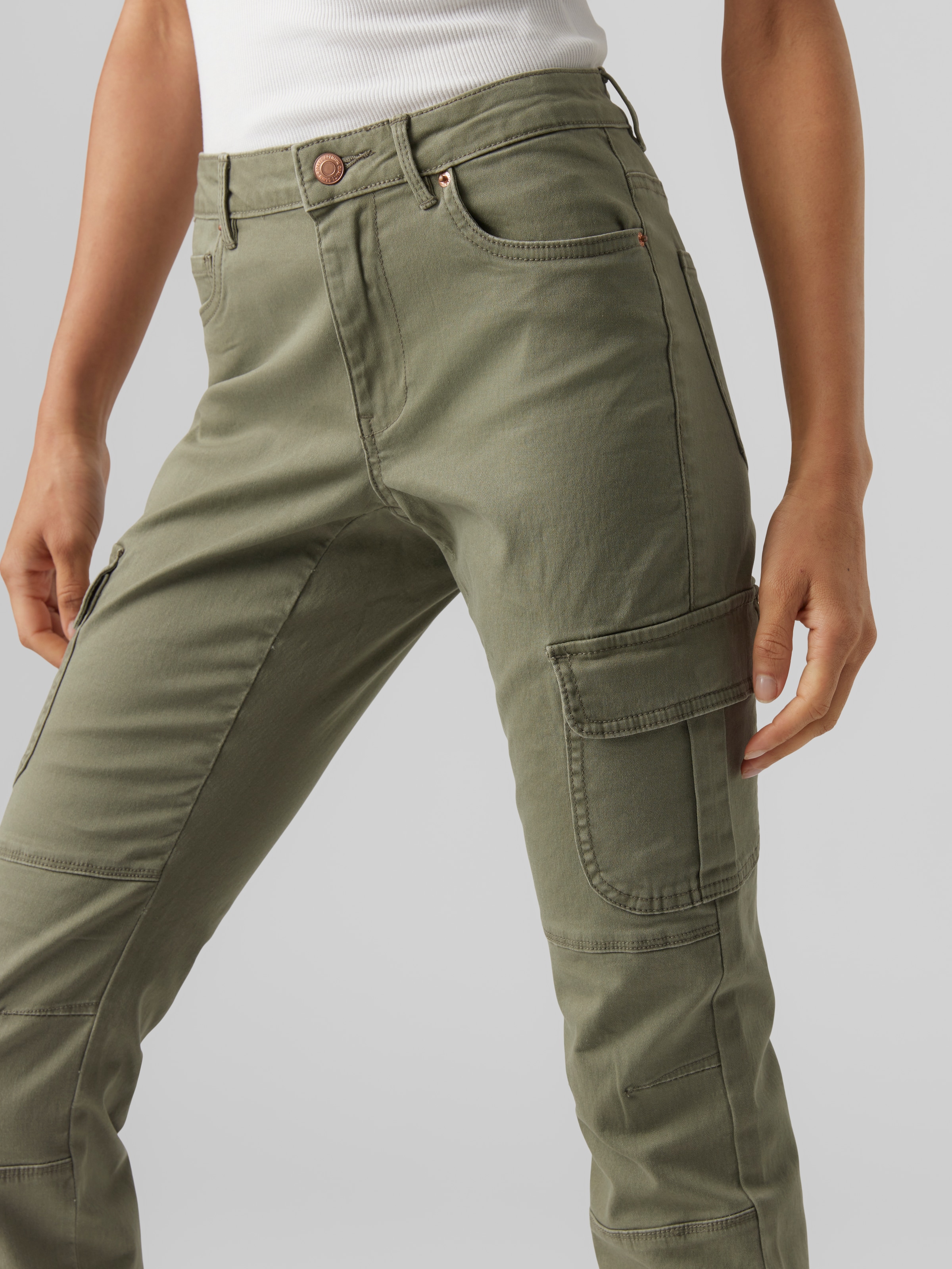 Vero Moda Cargohose »VMIVY MR ANKLE CARGO PANTS NOOS«