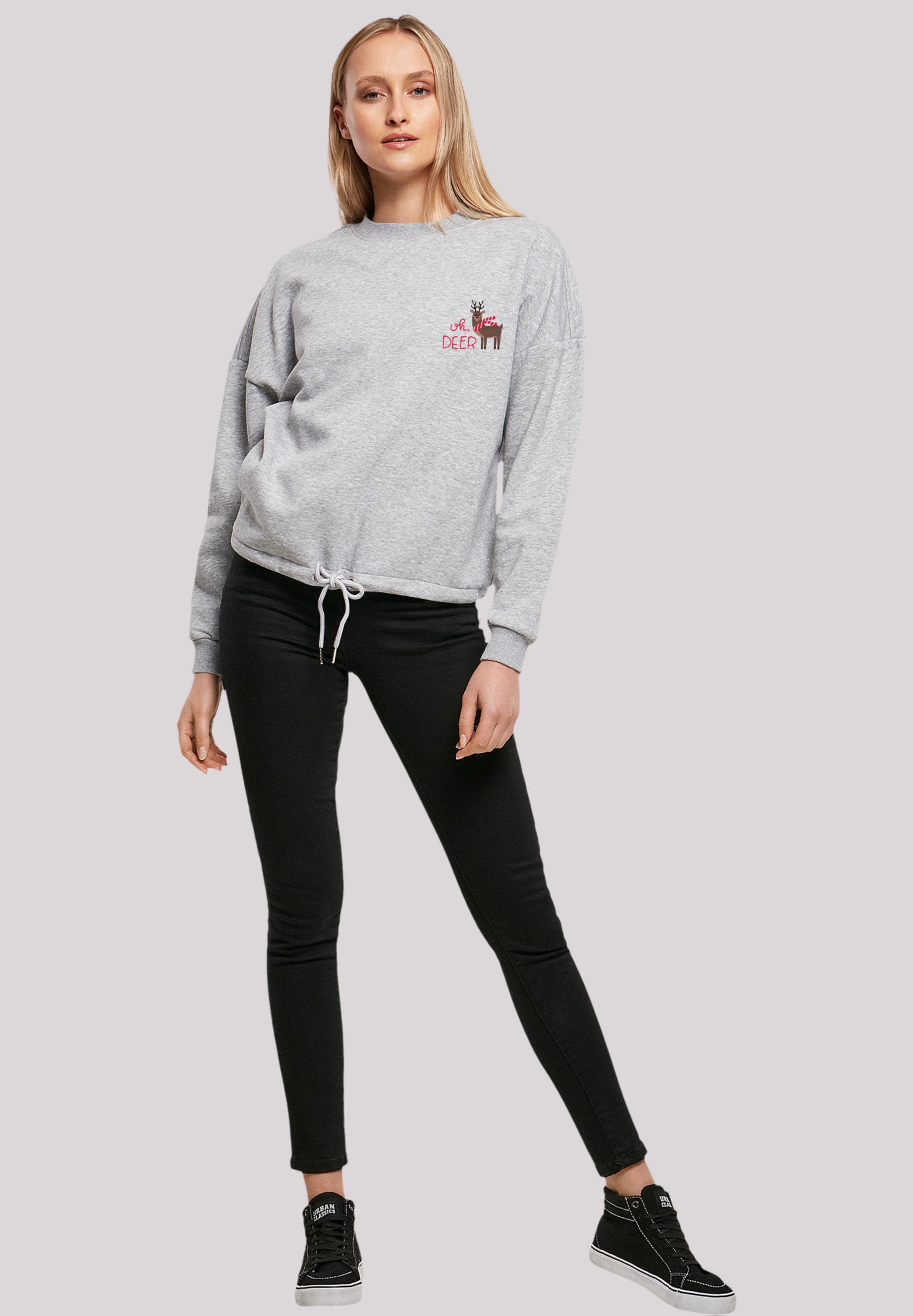 F4NT4STIC Sweatshirt »Christmas Deer«, Premium Qualität, Rock-Musik, Band