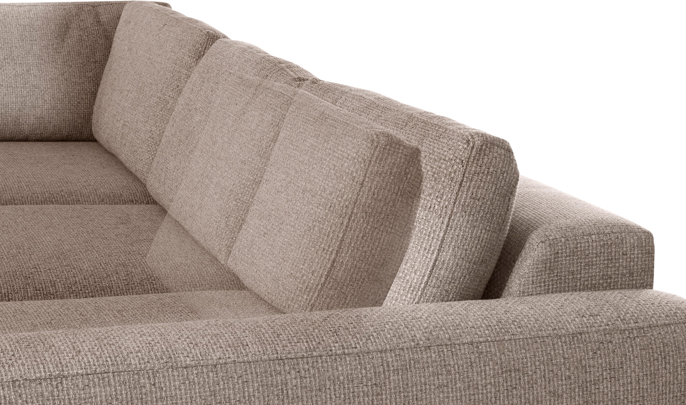 Places of Style Ecksofa »Bloomfield, L-Form«, extra tiefe Sitzfläche, wahlweise mit Sitztiefenverstellung
