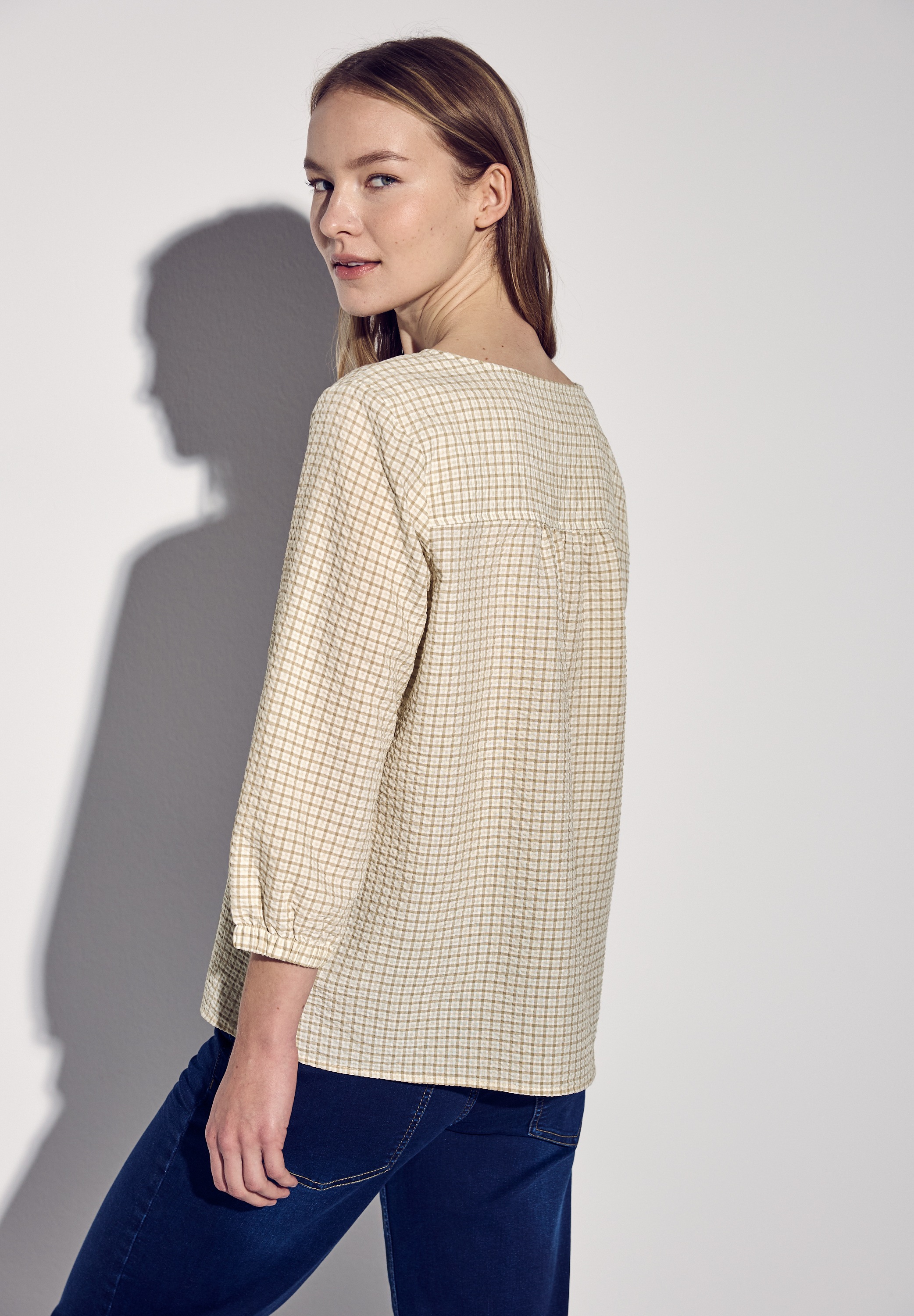 STREET ONE Klassische Bluse, mit 3/4 Ärmeln