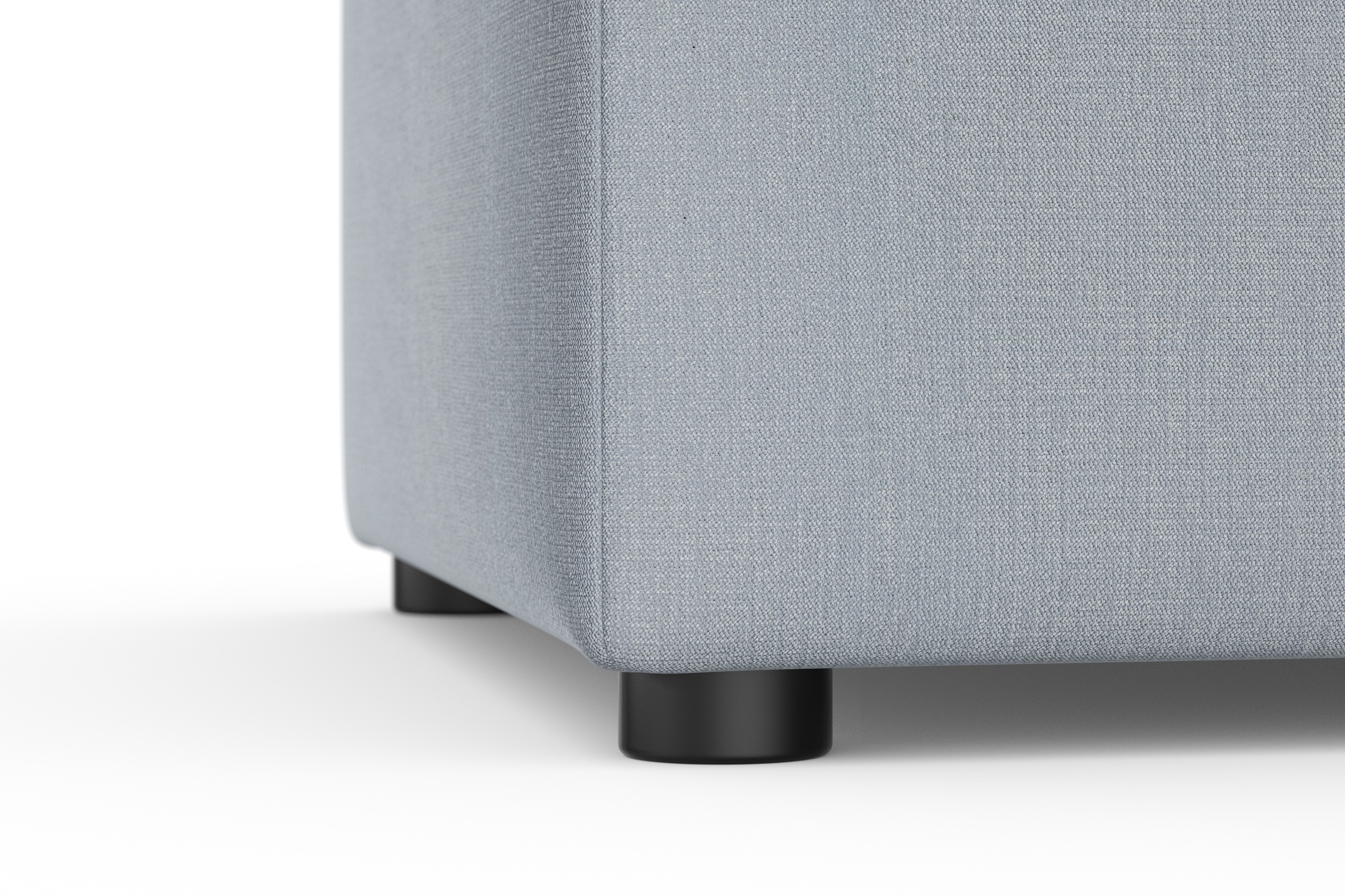 DOMO collection Hocker »Topper«, mit Wellenunterfederung, auf Kunststoffgleitern