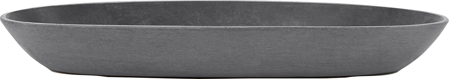 Blumentopfuntersetzer »SAUCER OVAL Grey«, BxTxH: 11,7x11,7x3 cm