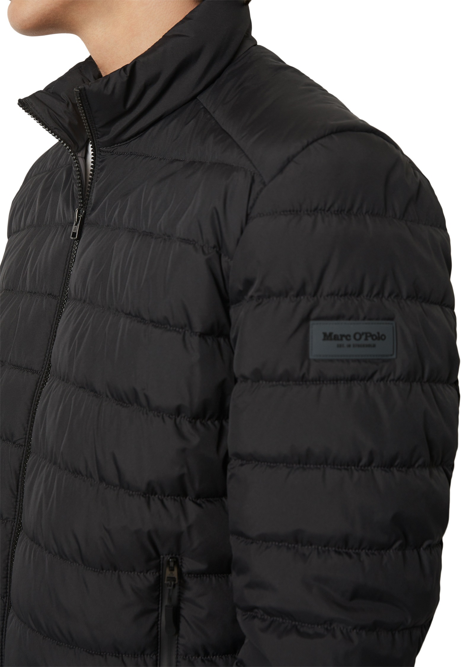 Marc O'Polo Outdoorjacke »aus recycelter Qualität«, ohne Kapuze