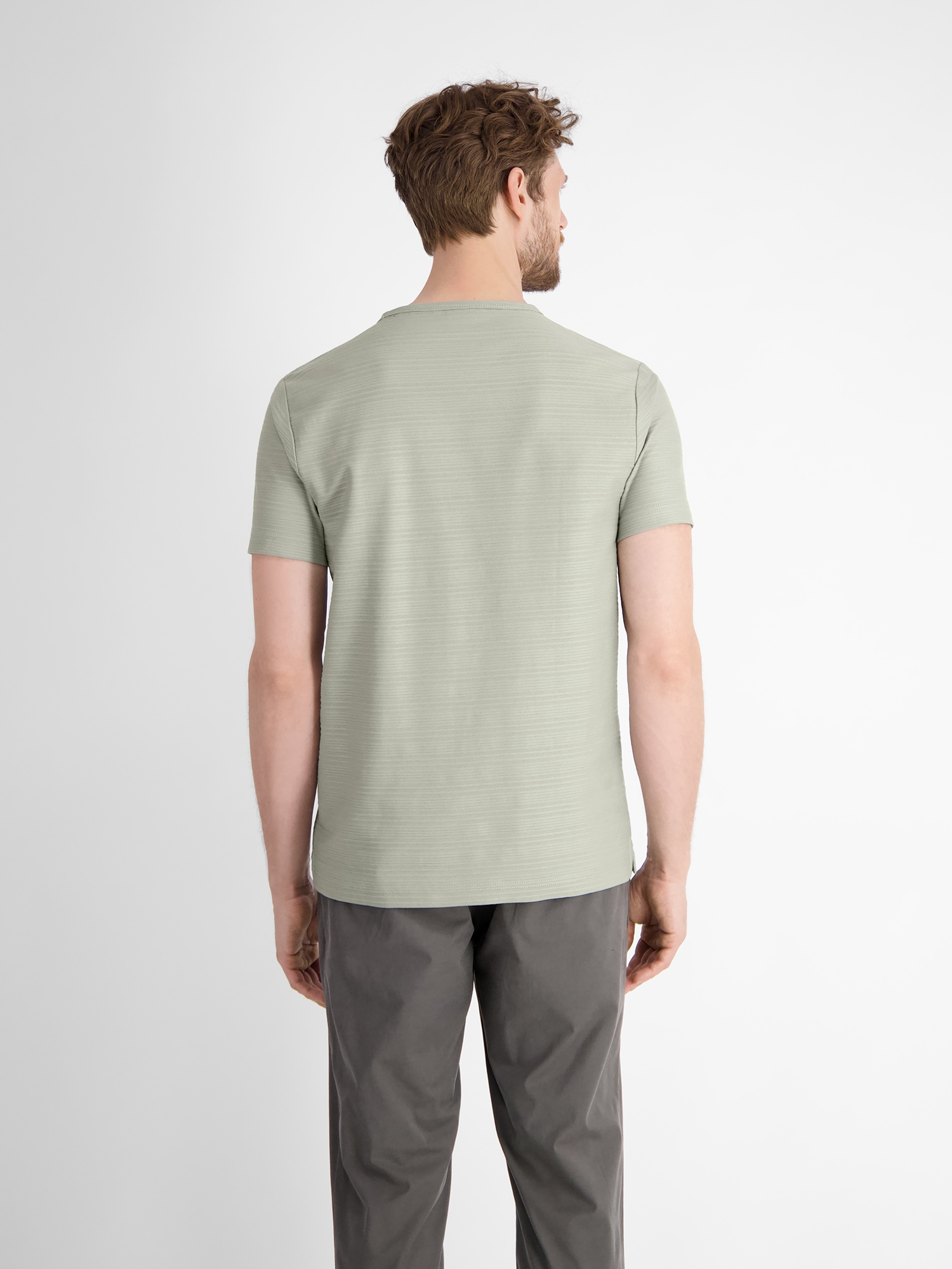 LERROS Henleyshirt »LERROS Serafino-Shirt, sommerlich-tonal gestreift«
