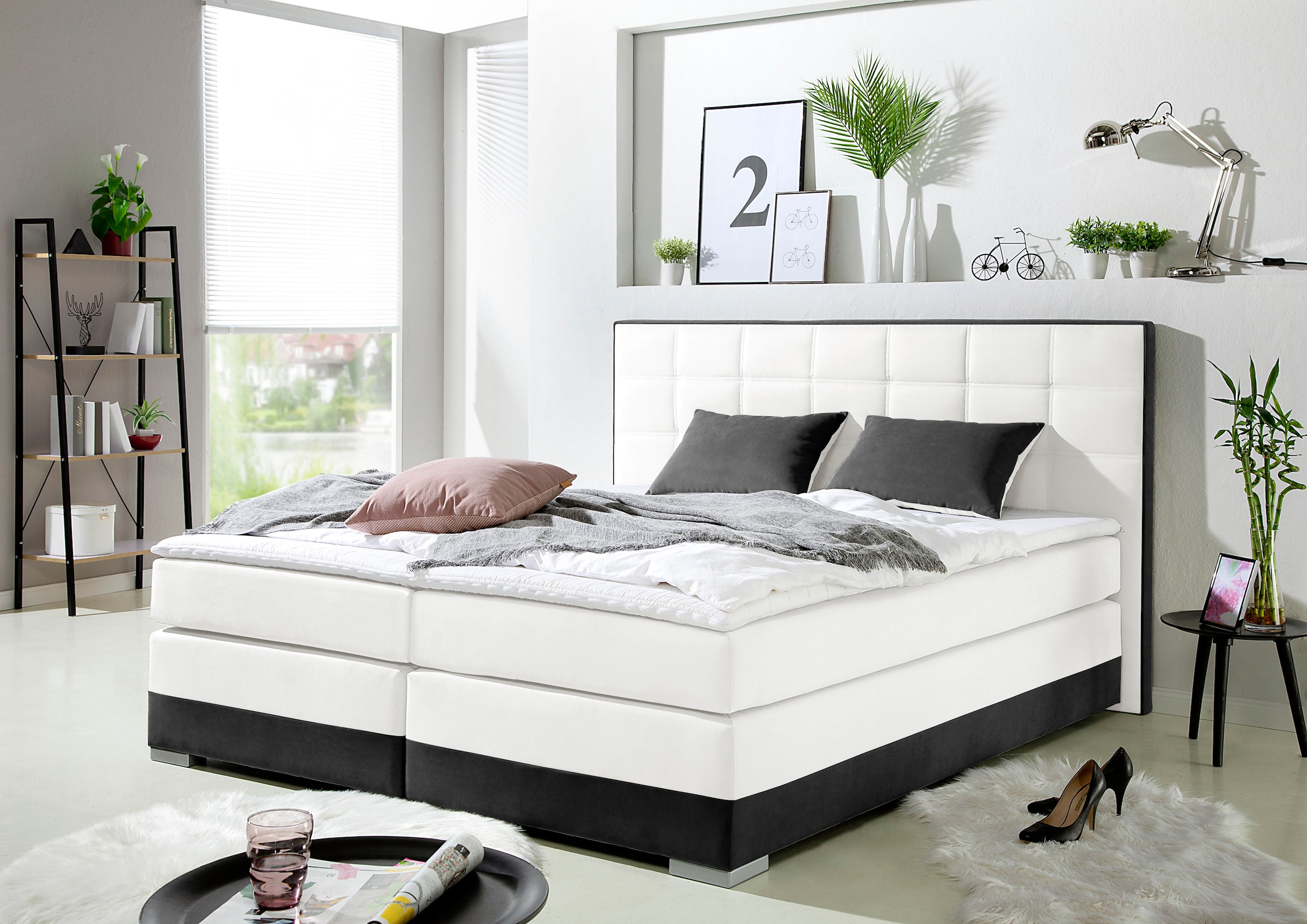Home affaire Boxspringbett inklusive Topper und Wendekissen