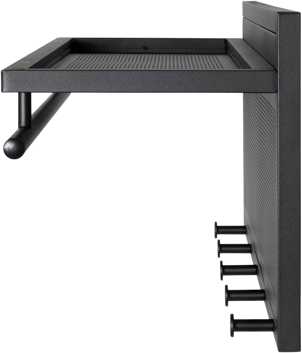 HAKU Wandgarderobe »Wandgarderobe« 1 Stk. tlg. rechteckig- aus Textil Grau - B/T/H 60/50/173 cm