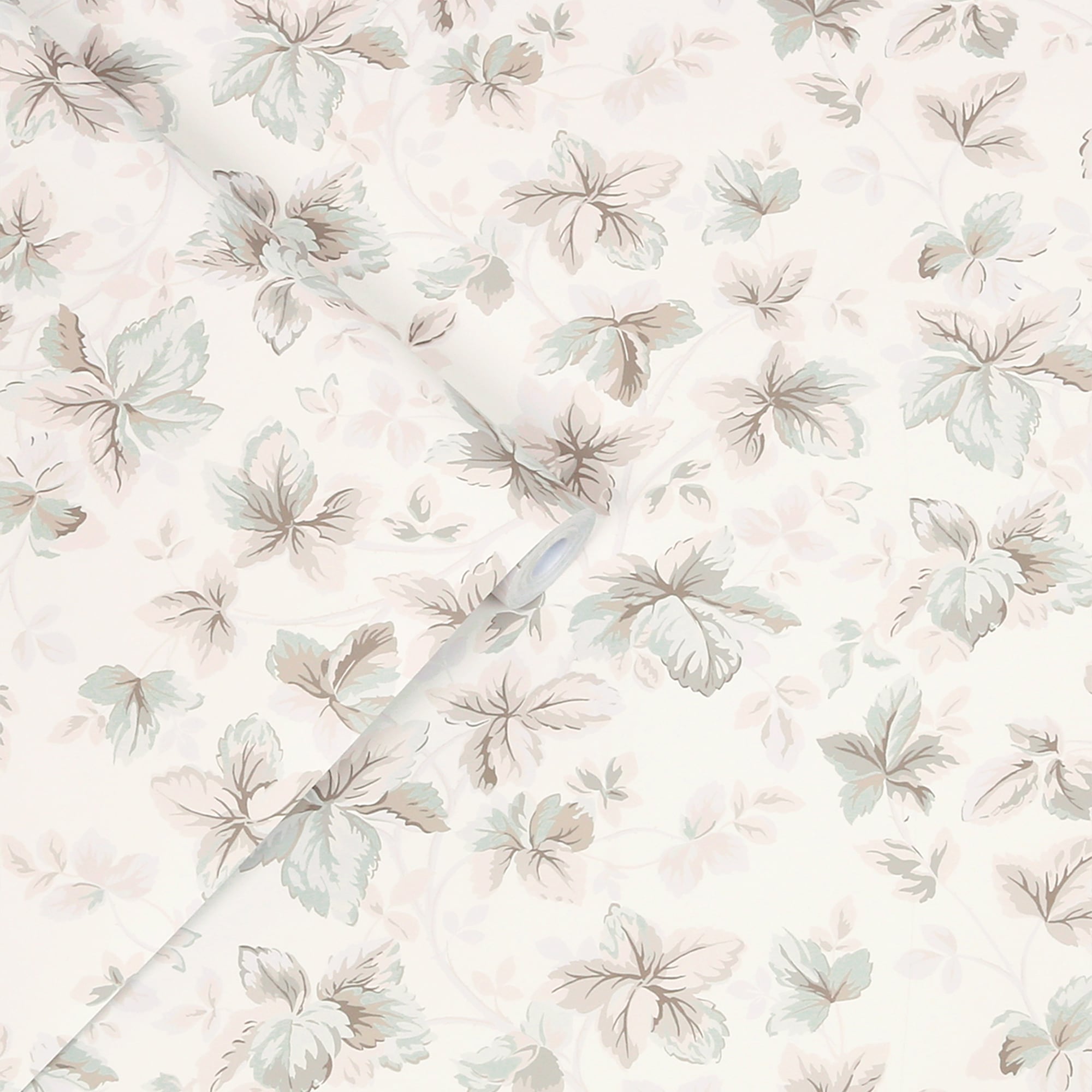 LAURA ASHLEY Vliestapete "Autumn Leaves" floral texturiert 10mx52cm