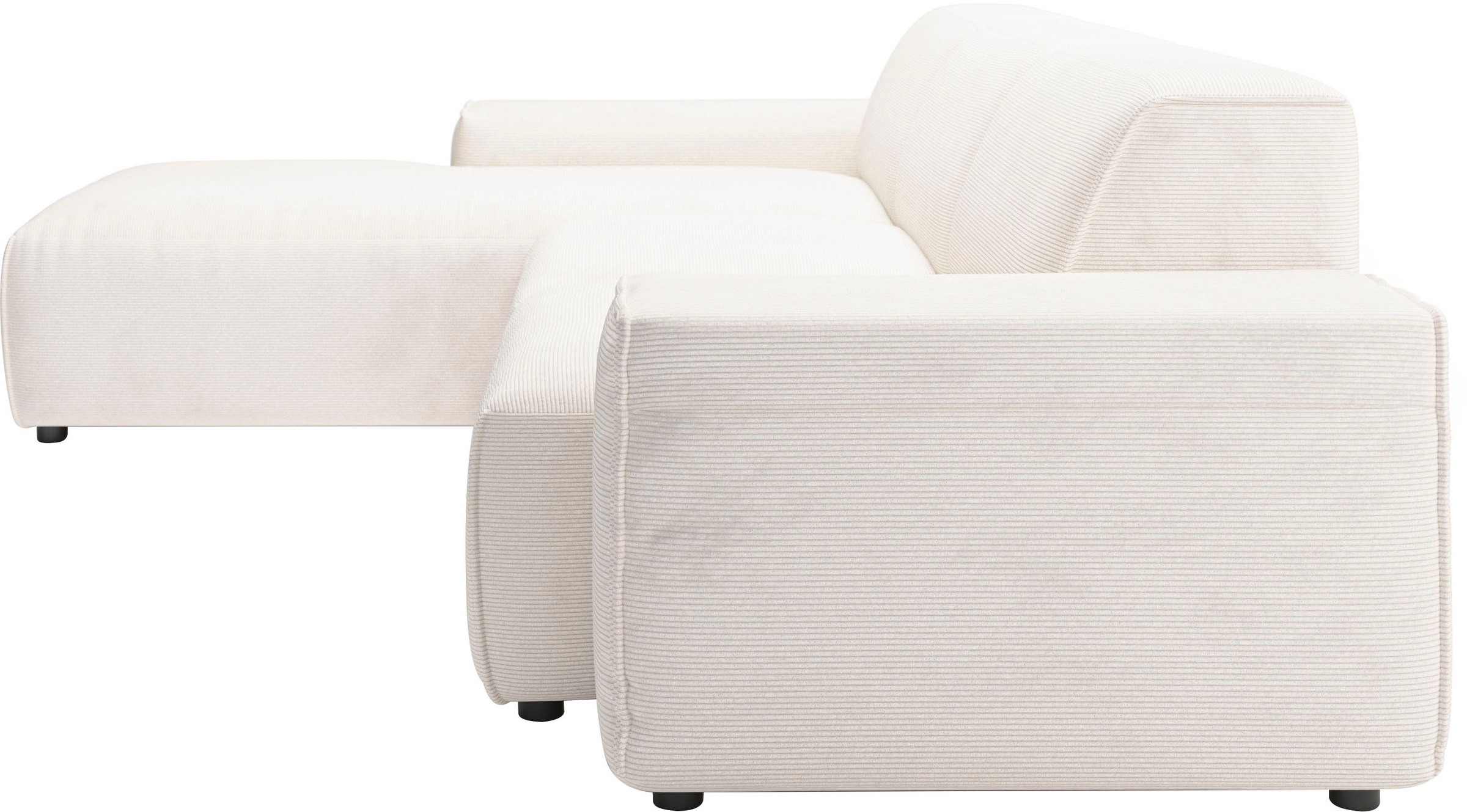 andas Ecksofa »Glimminge L-Form auch in Breitcord, Feincord + Easy care-Bezug,«, Breite 264, Zierkissen