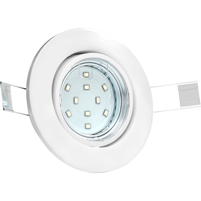 B.K.Licht LED Einbauleuchte »Hila«, 6 flammig-flammig, LED Einbaustrahler  schwenkbar weiß GU10 Decken-Spot Einbauspot 6er SET | BAUR