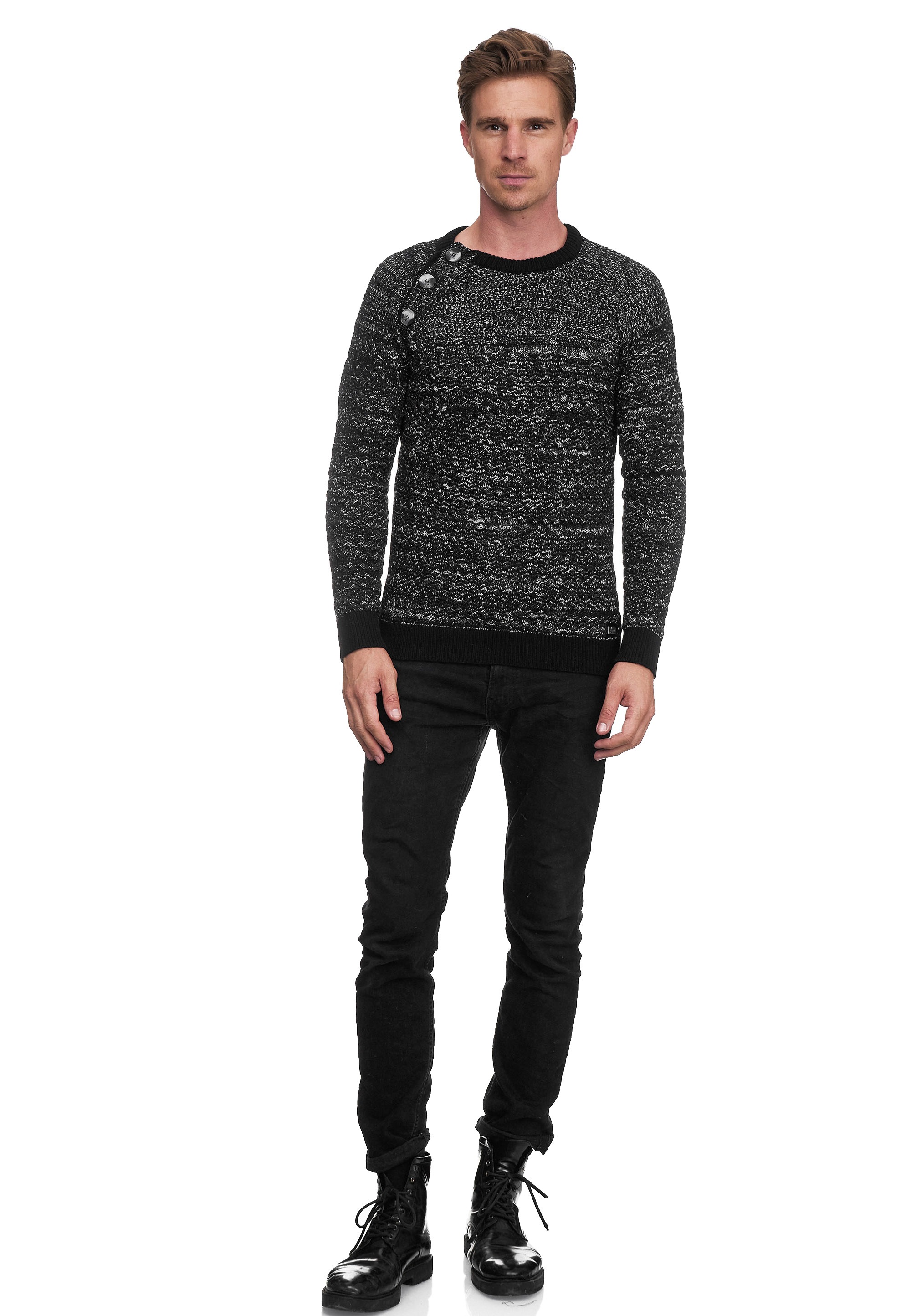 Thumbnail - Rusty Neal Strickpullover, mit modischen Knöpfen