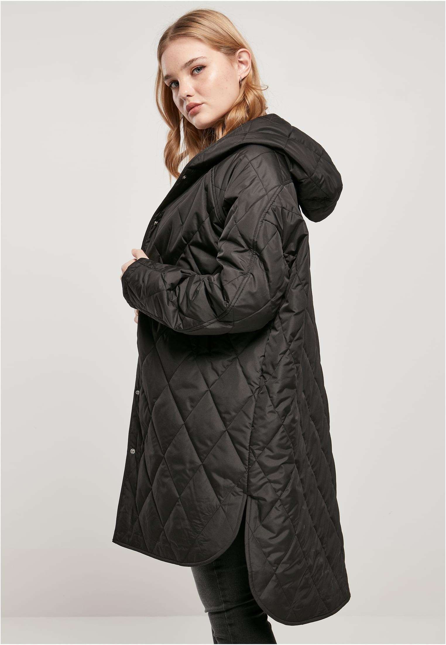 St.), Oversized Quilted ohne CLASSICS URBAN bestellen Hooded »Damen Outdoorjacke Diamond Coat«, Kapuze für (1 Ladies BAUR |