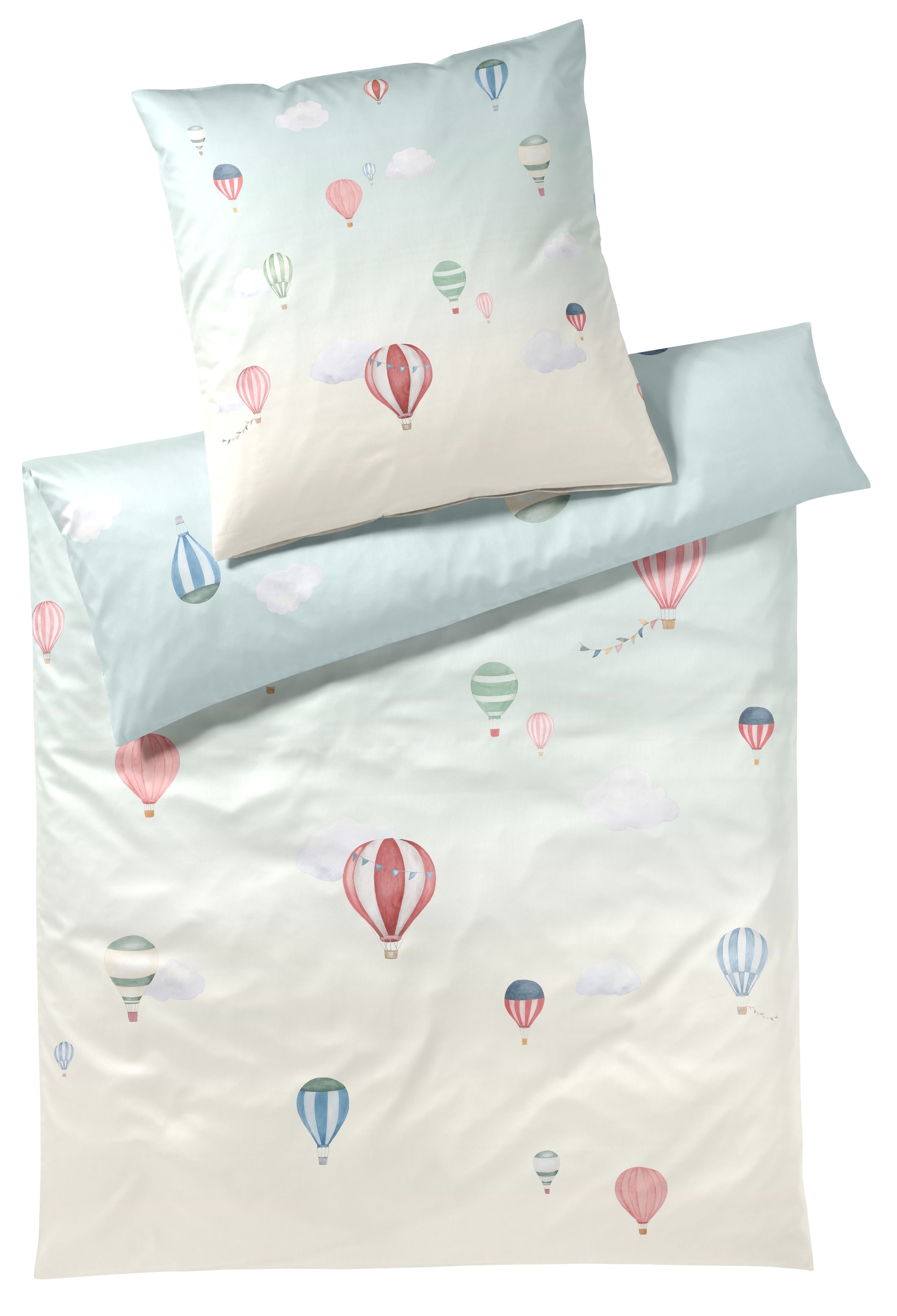 Elegante Bettwäsche "Balloon" 2 Stk. tlg. angenehmes Hautgefühl günstig online kaufen