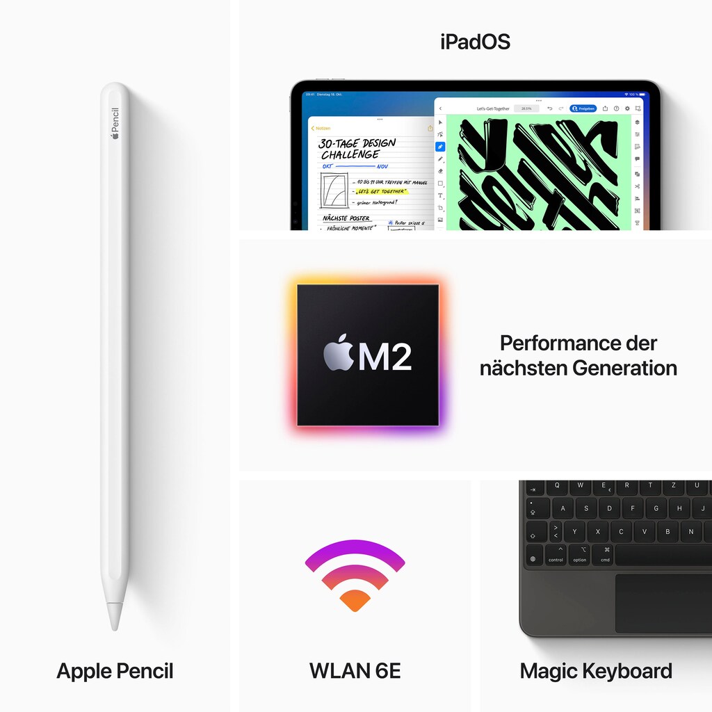 Apple Tablet »12,9" iPad Pro 2022 Wi‑Fi«, (iPadOS)