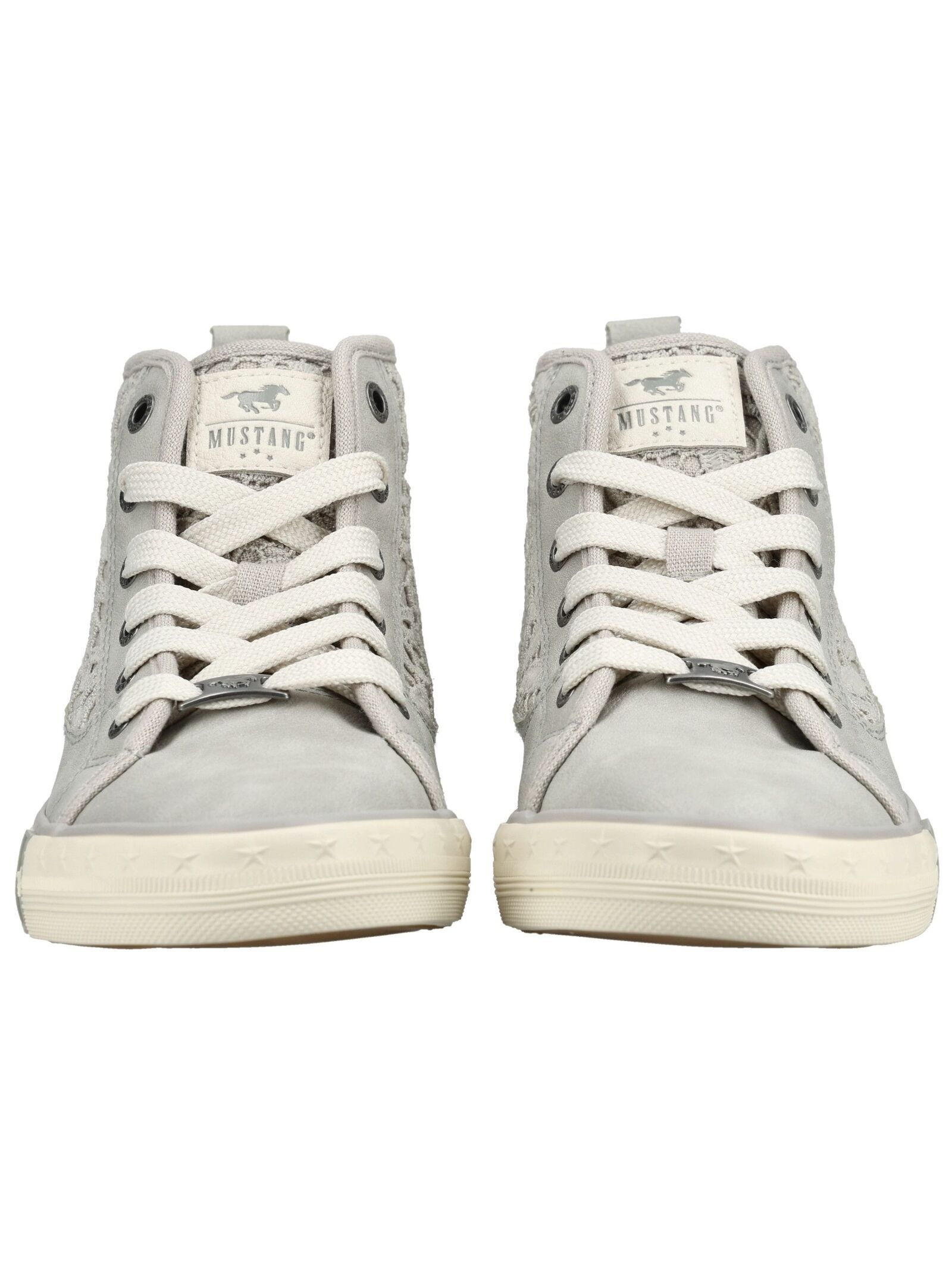 Sneaker MUSTANG SHOES "Mustang Shoes Sneaker Lederimitat/Textil", Herren, Gr. 37, grau, Lederimitat, Textil, Schuhe Sneaker 5