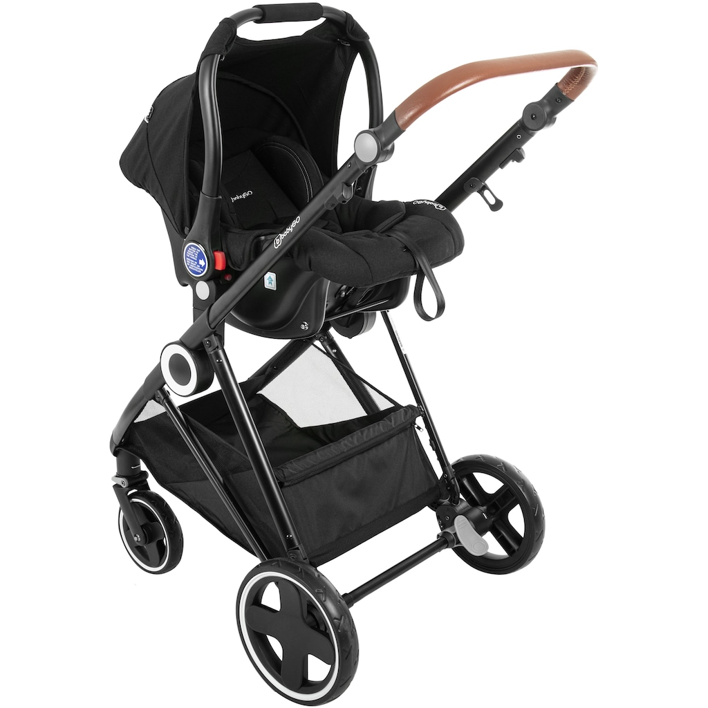 BabyGo Kombi-Kinderwagen »Halime 3in1, Anthracite Black«