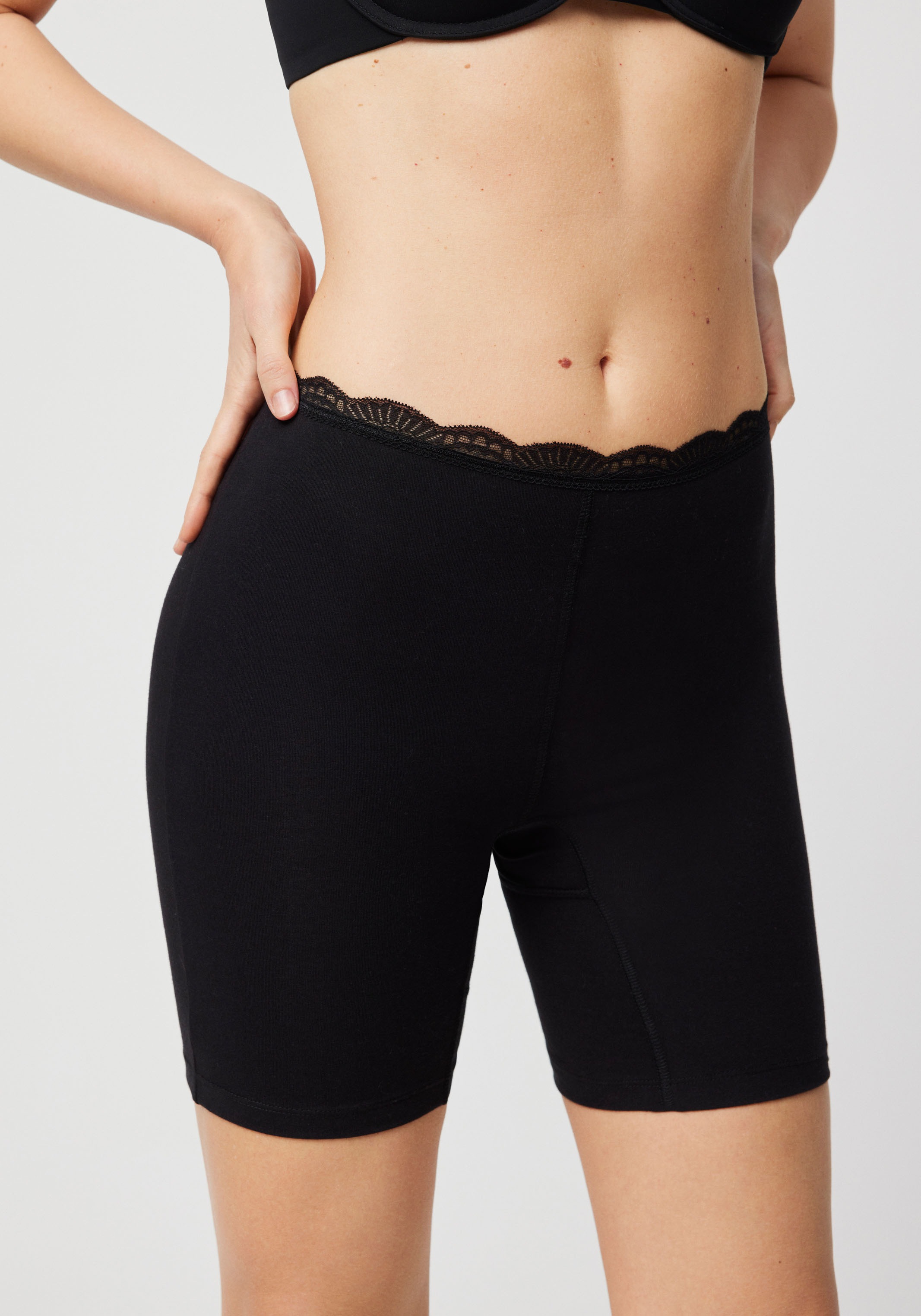 YSABEL MORA Lange Unterhose »BASIC COLLECTION COTTON WITH LACE«, (3er Pack), angenehme Weichheit und Passform gegen Reibung