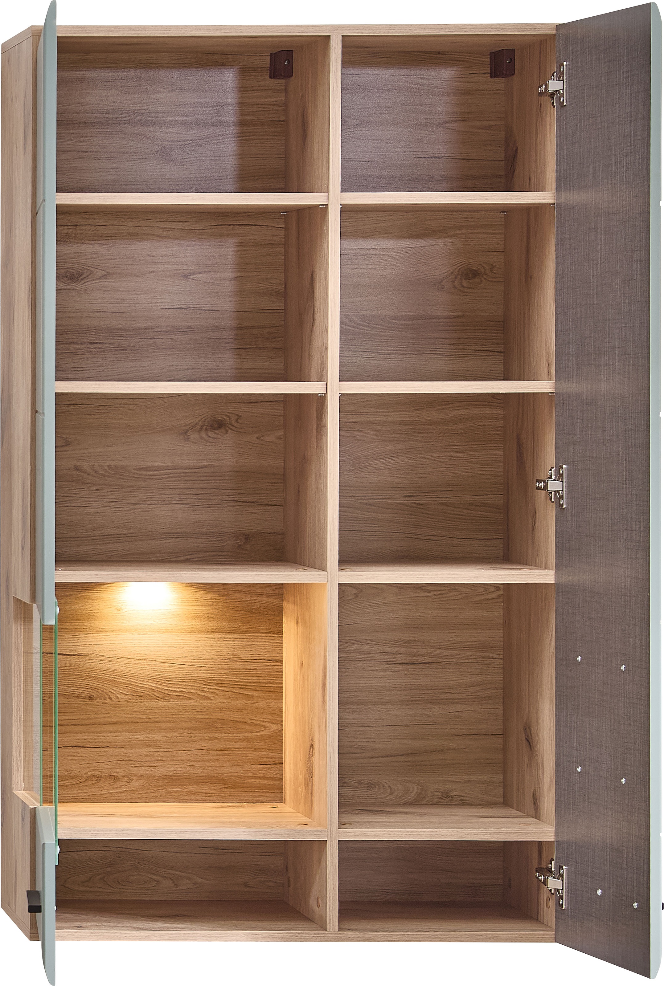 Innostyle Hängevitrine "FUN PLUS II", 1 Glastür, 1 Holztür, 10 Fächer, Soft günstig online kaufen