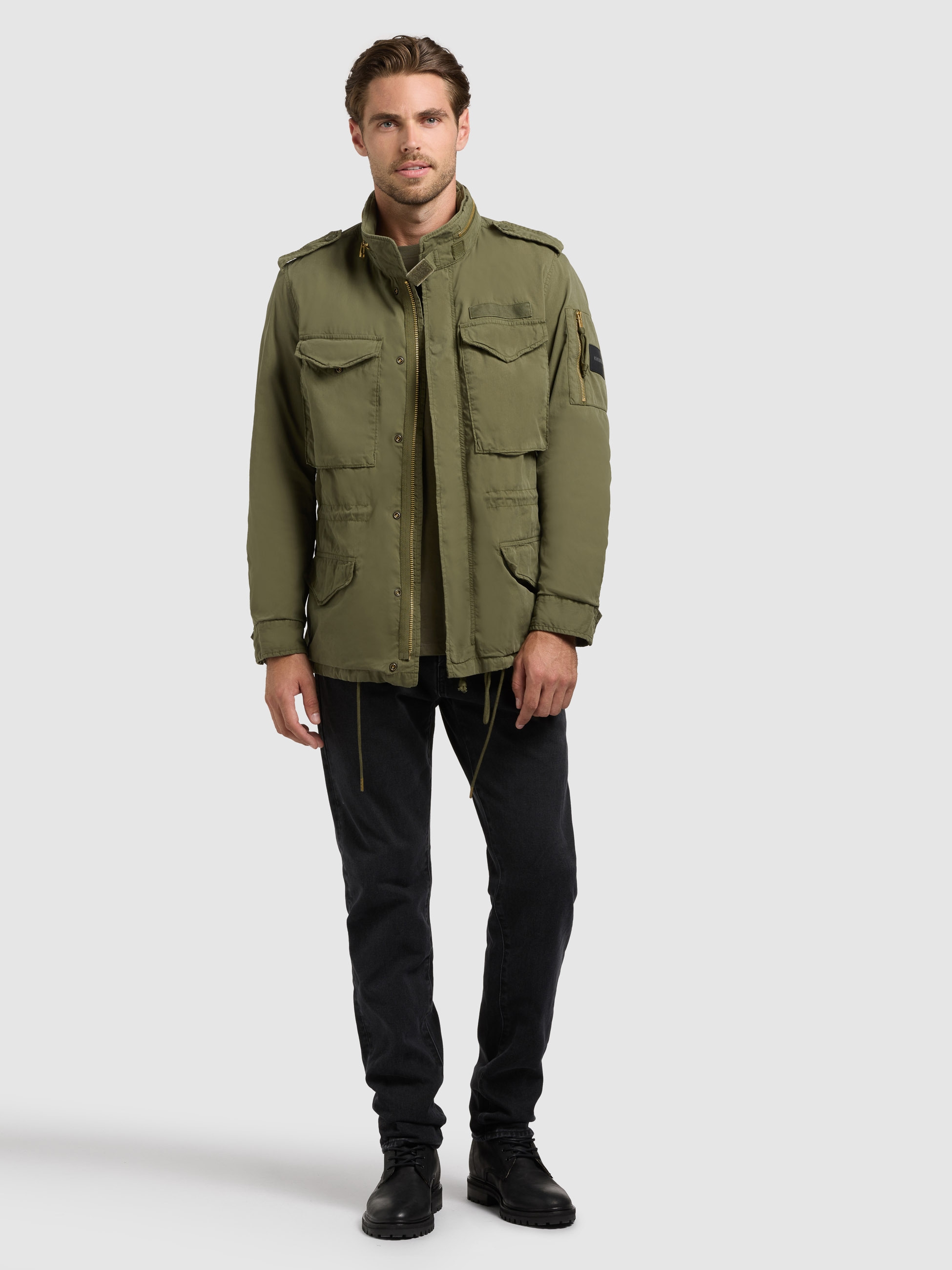 khujo Fieldjacket »OVIN« mit Kapuze