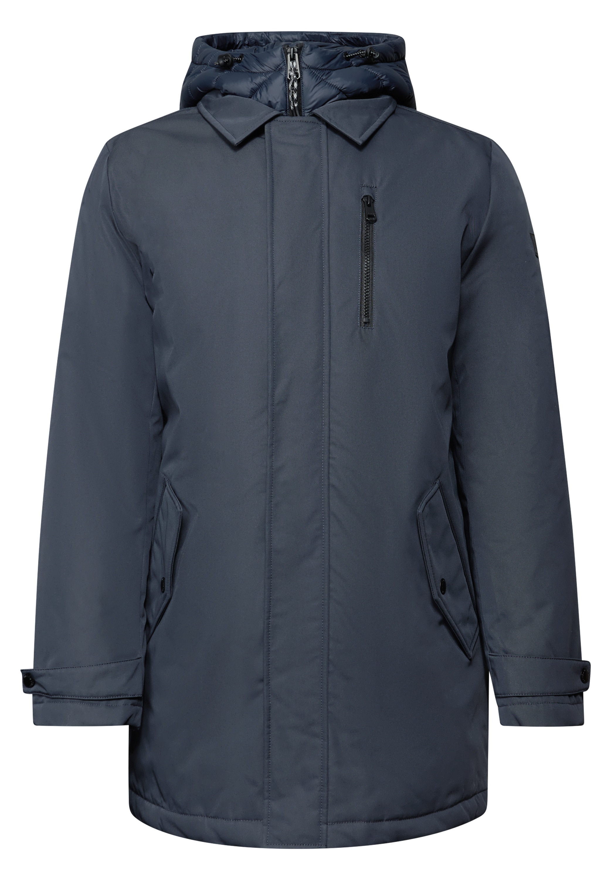STREET ONE MEN Winterjacke, mit Kapuze, mit Kapuze